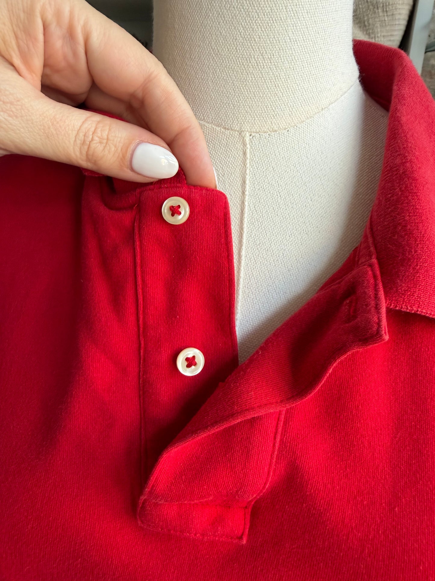 90s Polo Ralph Lauren red polo shirt