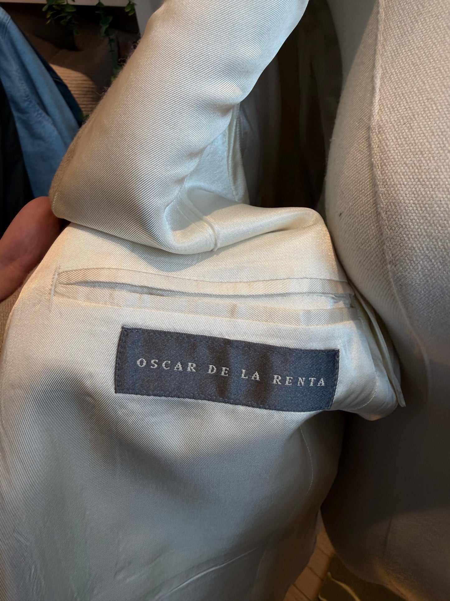 Oscar De La Renta wool silk blazer