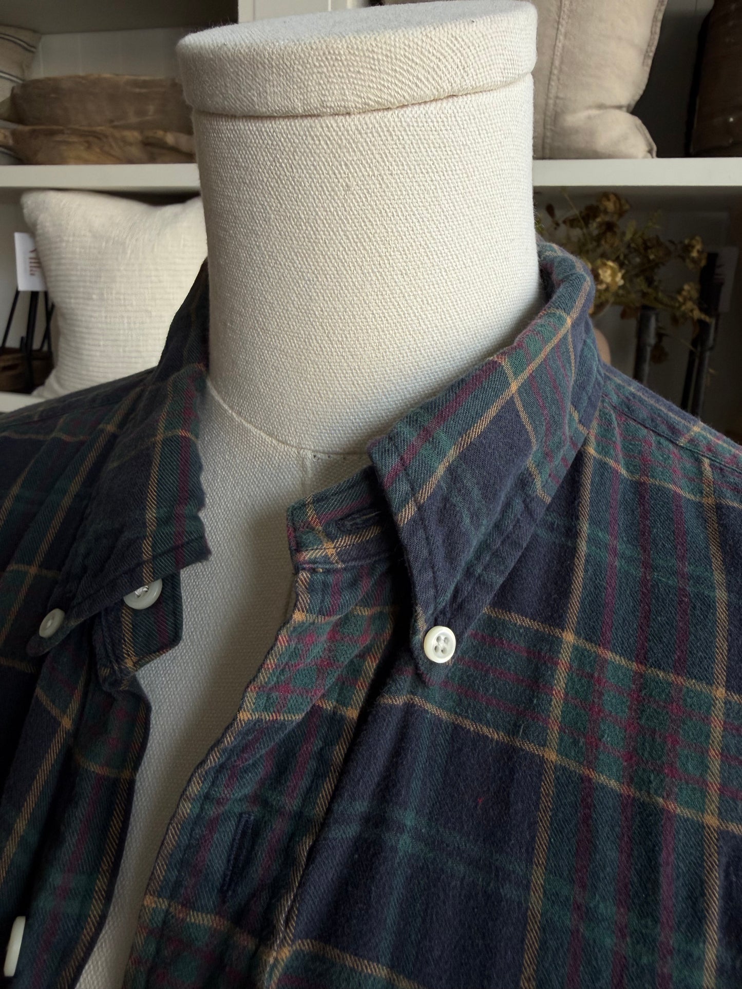 90s Ralph Lauren plaid flannel button down