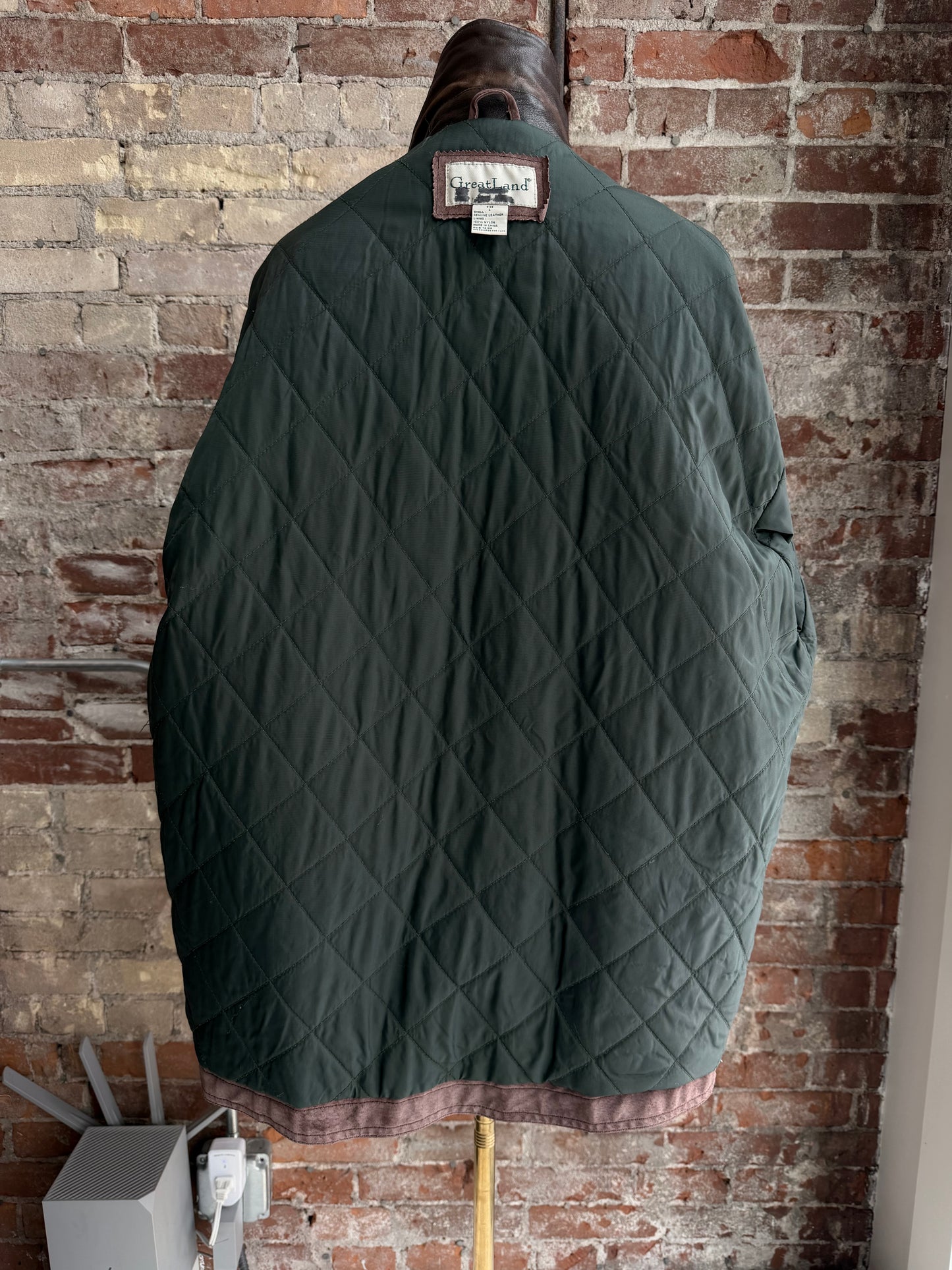 90s Greatland leather barn coat