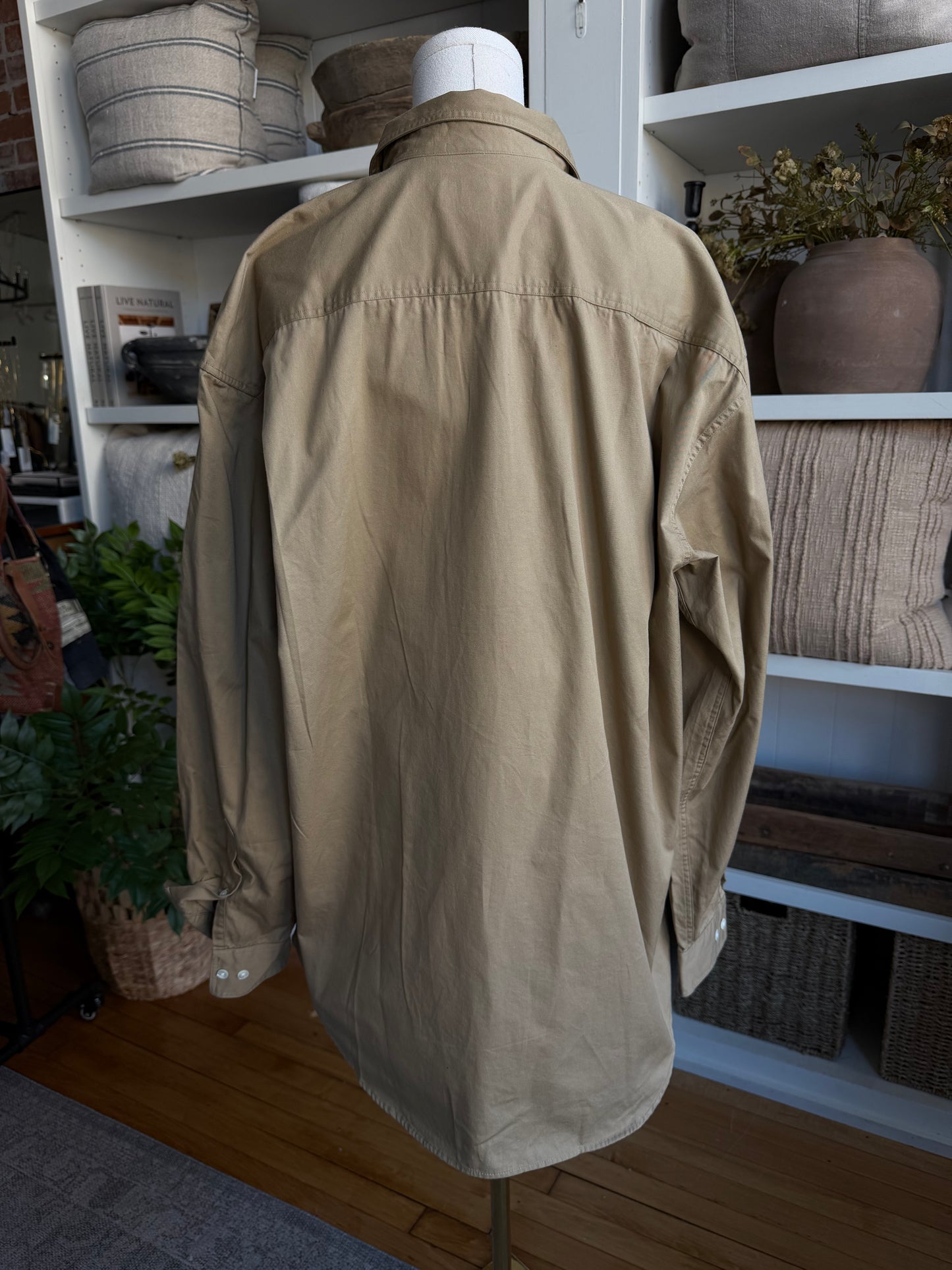 80s Banana Republic khaki button down