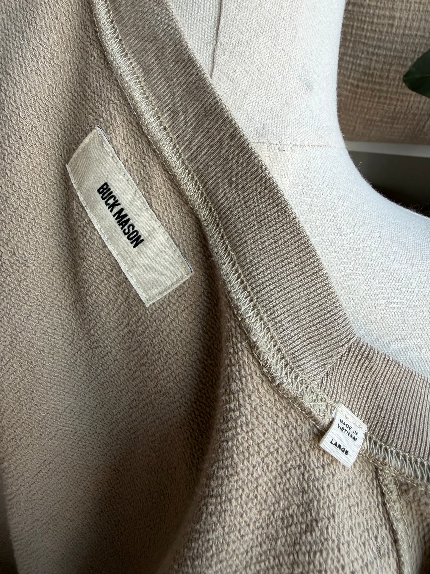 Buck Mason Vintage Interloop oversized sweatshirt. Size large
