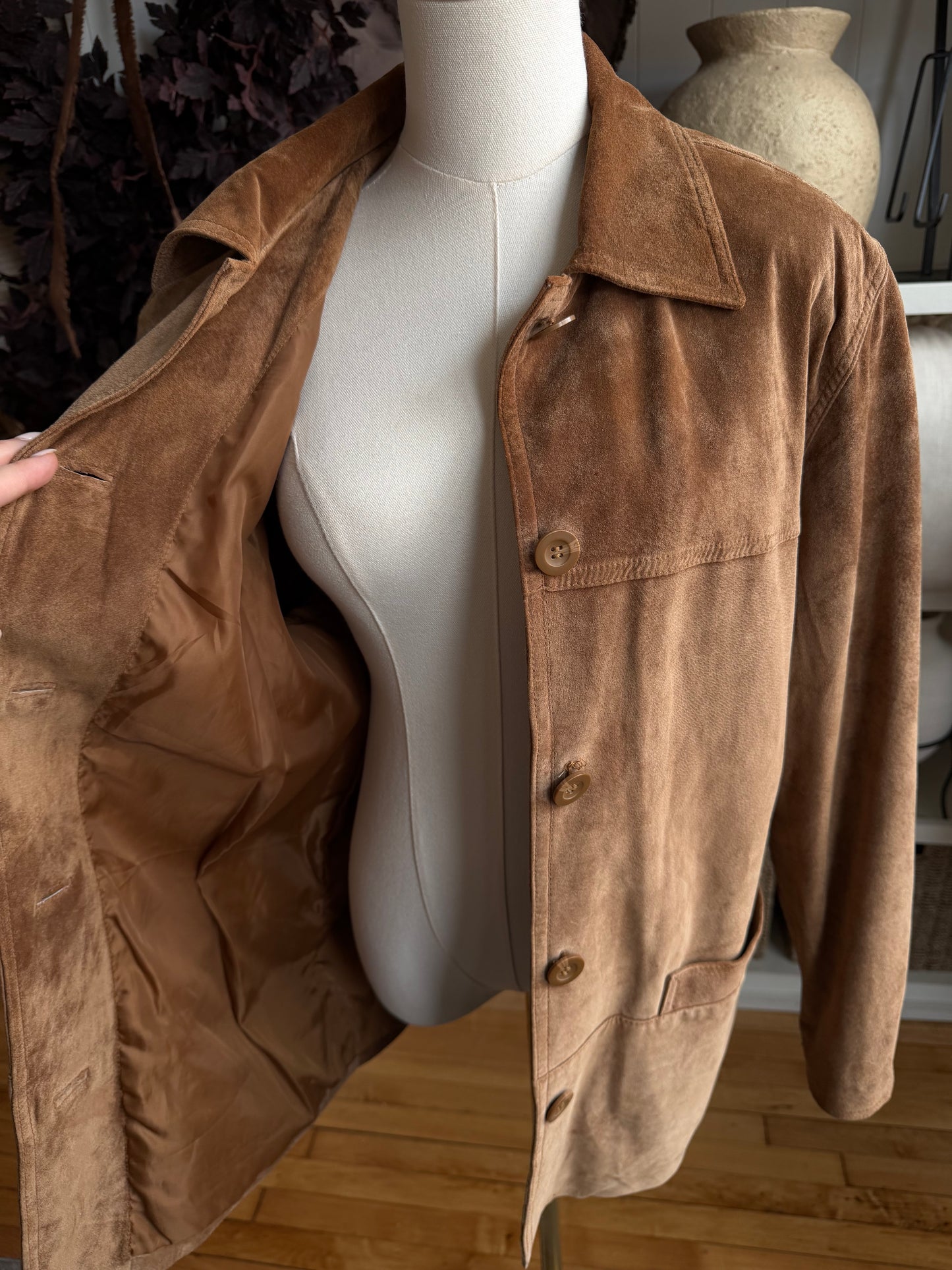 00s Giacca suede chore coat. Fits XS-M