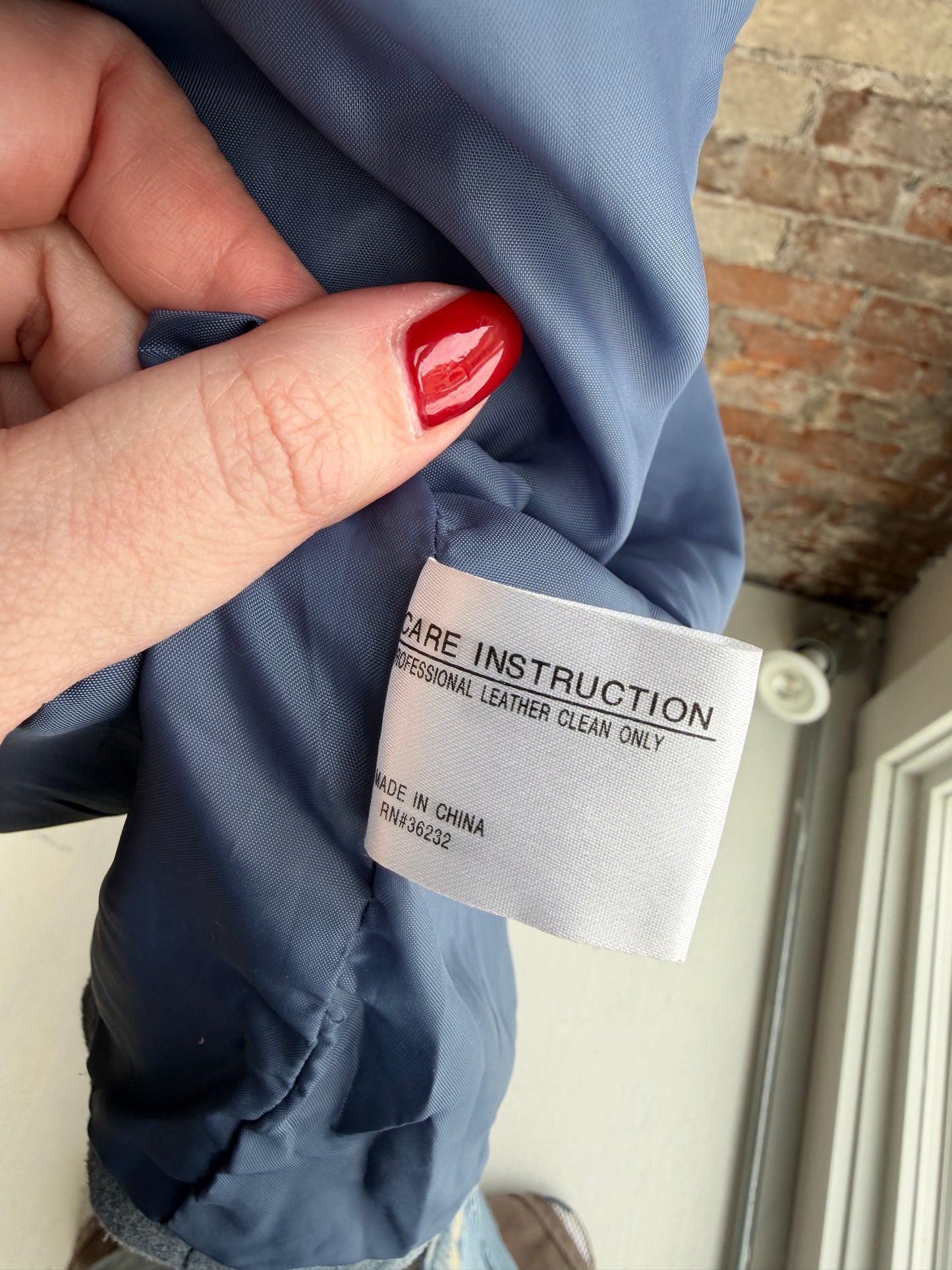 90s/00s Giacca blue suede chore coat