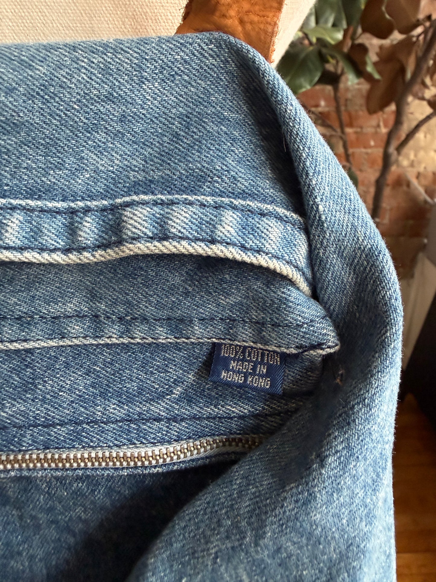 90s Gap denim duffle bag. Made in Hong Kong