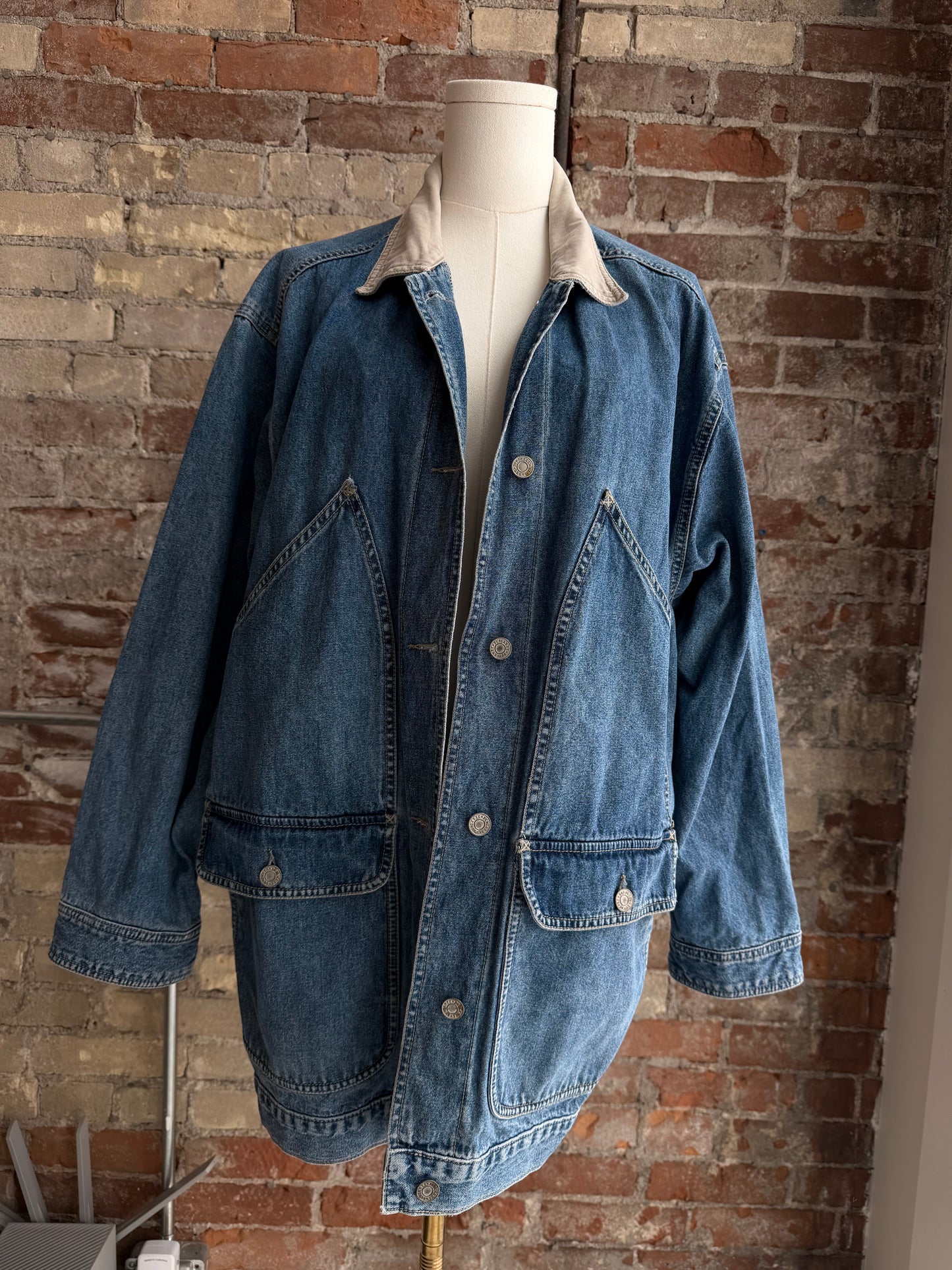 90s Cenza denim barn coat