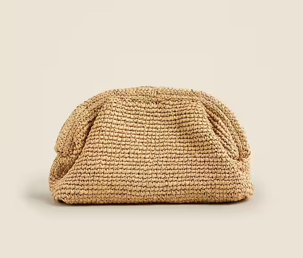 JCrew Portofino handknotted clutch