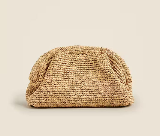 JCrew Portofino handknotted clutch