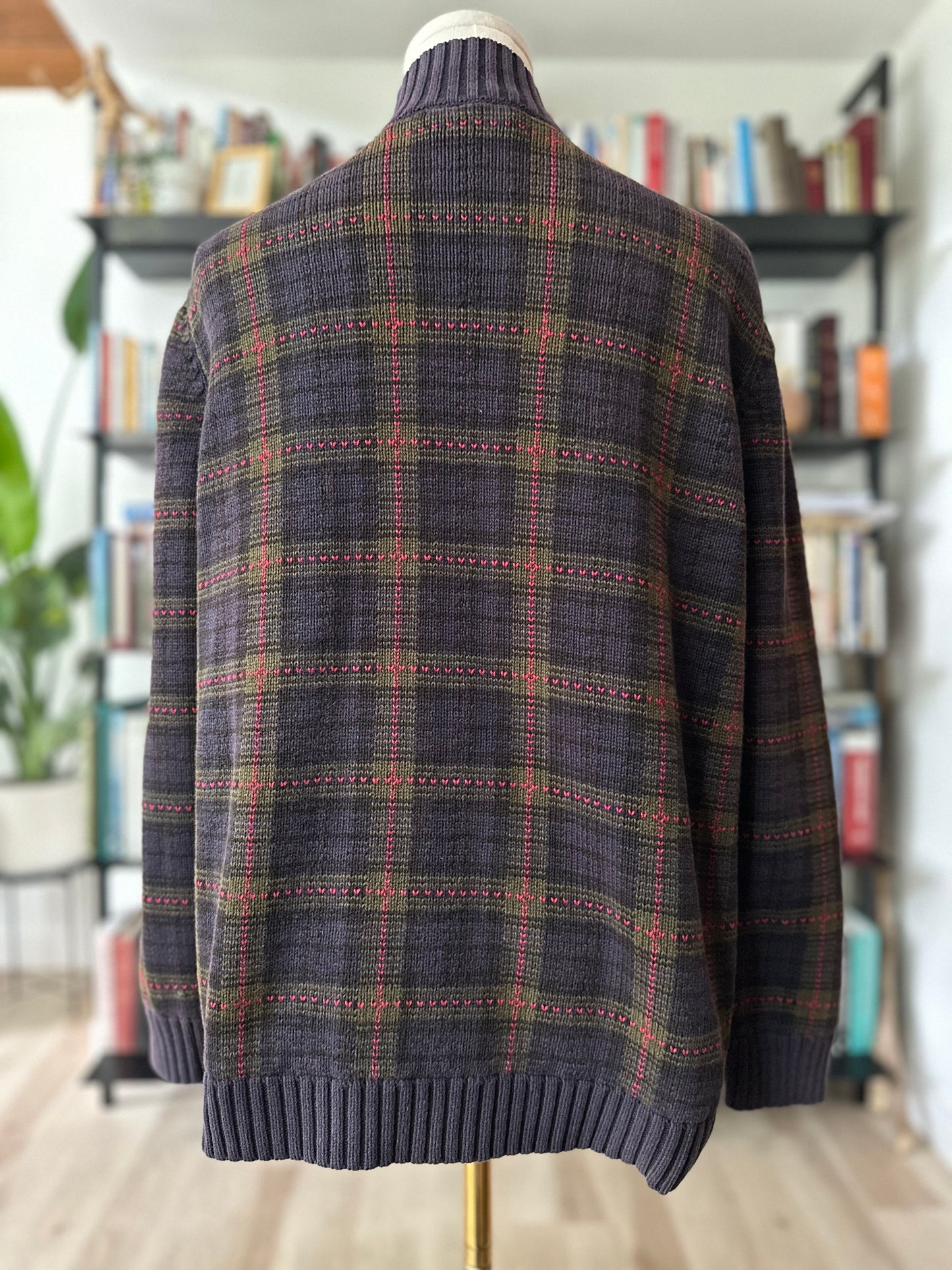 90s Lauren Ralph Lauren half zip cotton sweater