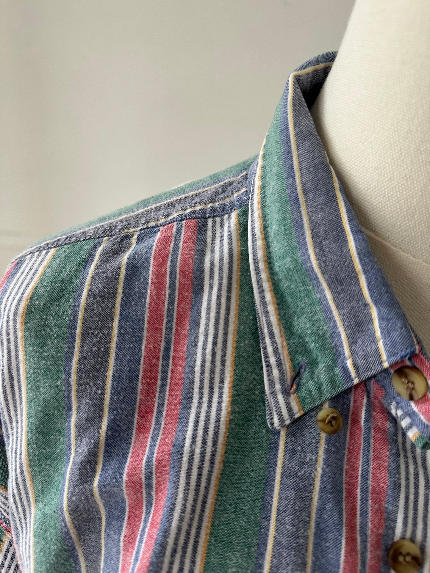 90s Croft & Barrow striped brushed cotton button down