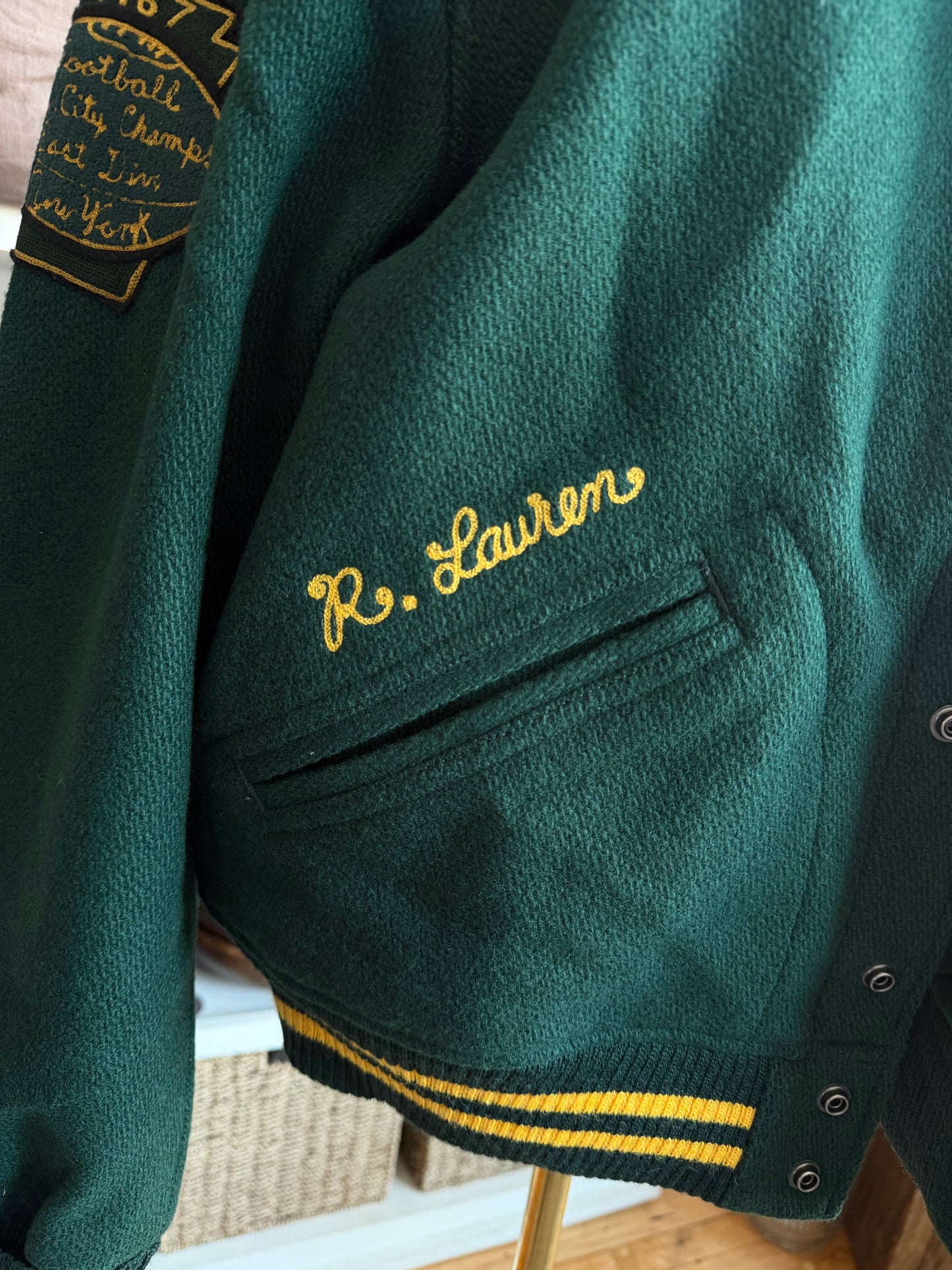 Polo Ralph Lauren wool Tigers varsity jacket. New with tags. Fits S-L