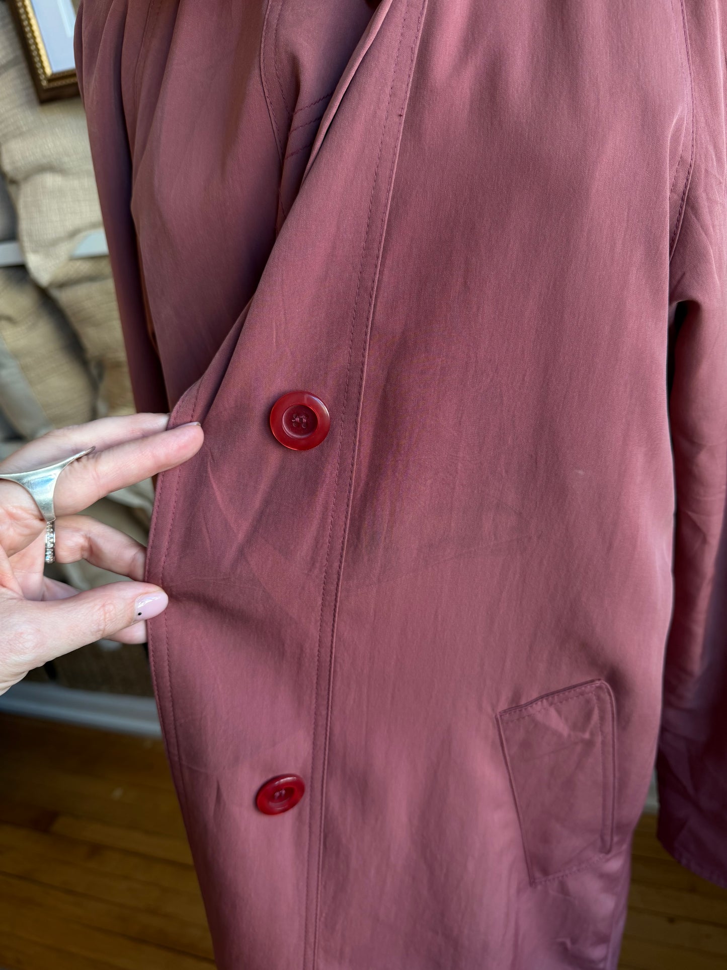 90s Nuage mauve trench #19
