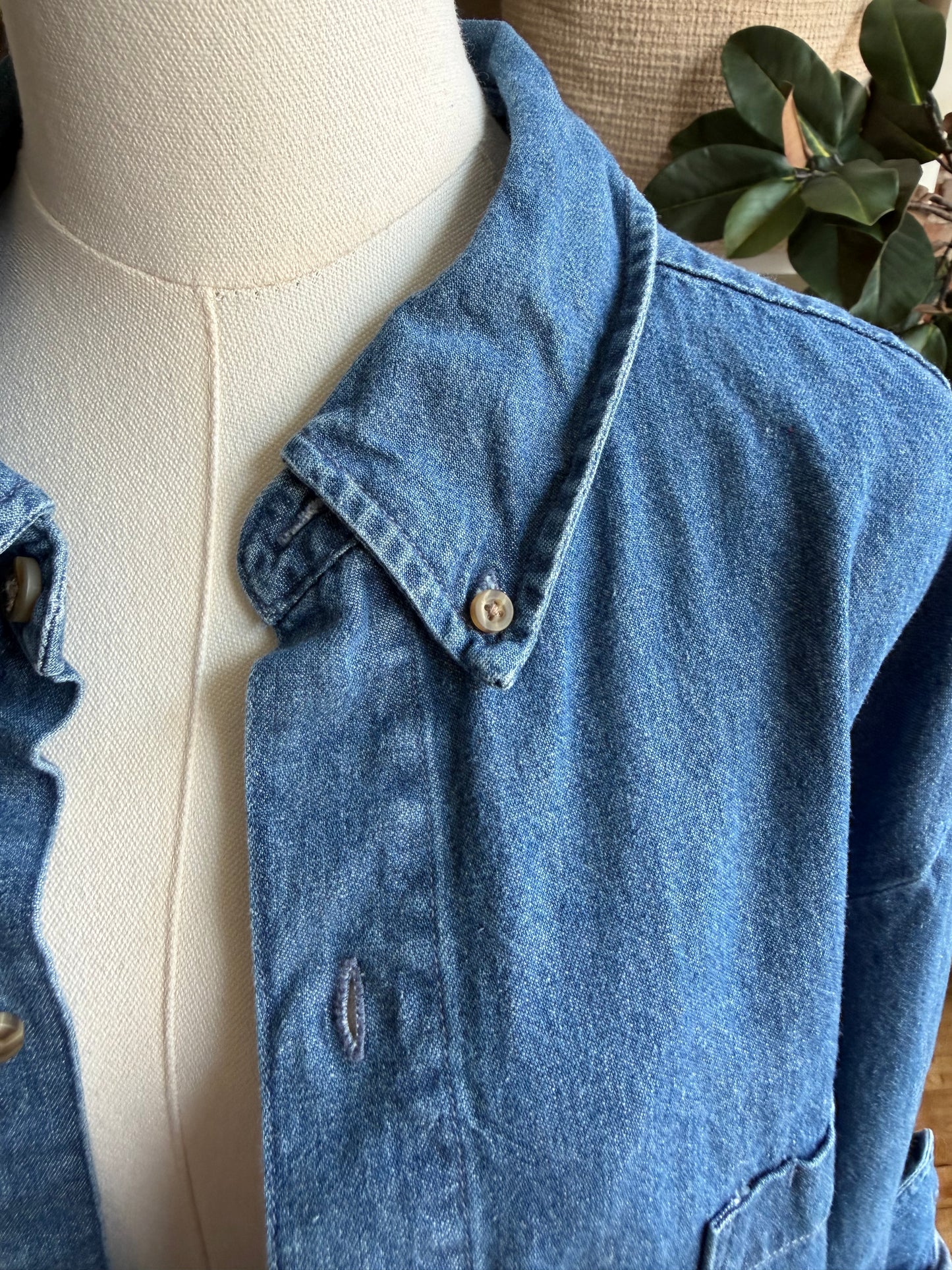 #6 Denim Reworked Button Down