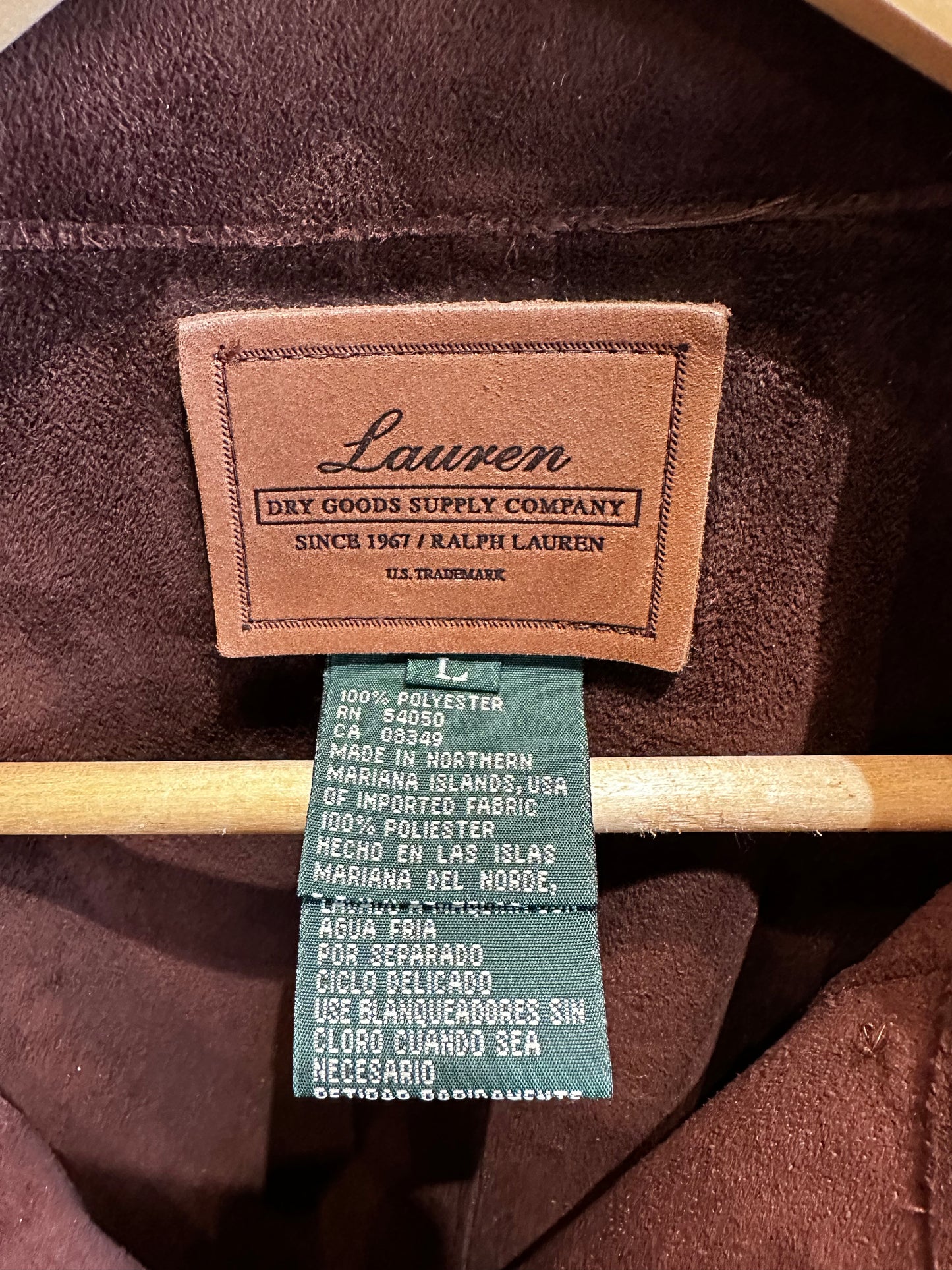 Lauren Dry Goods by Ralph Lauren faux suede field utility jacket