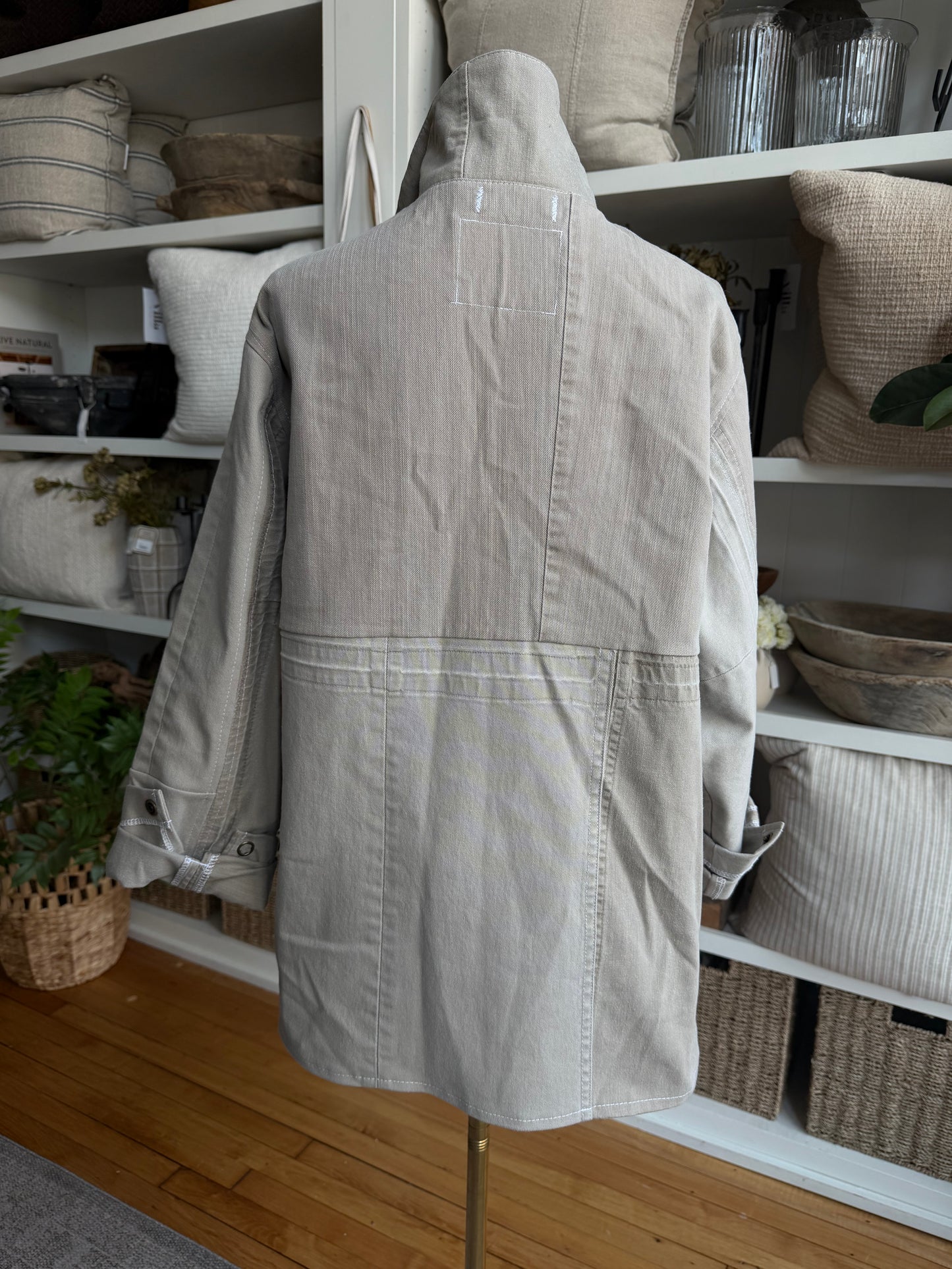 Reed Reworked denim chore coat. Size small
