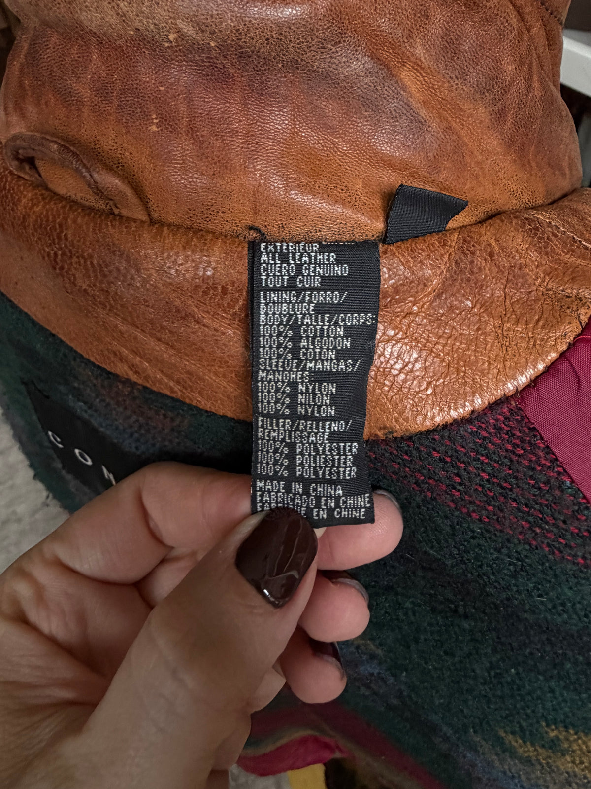 90s Context leather bomber. Fits M-XL