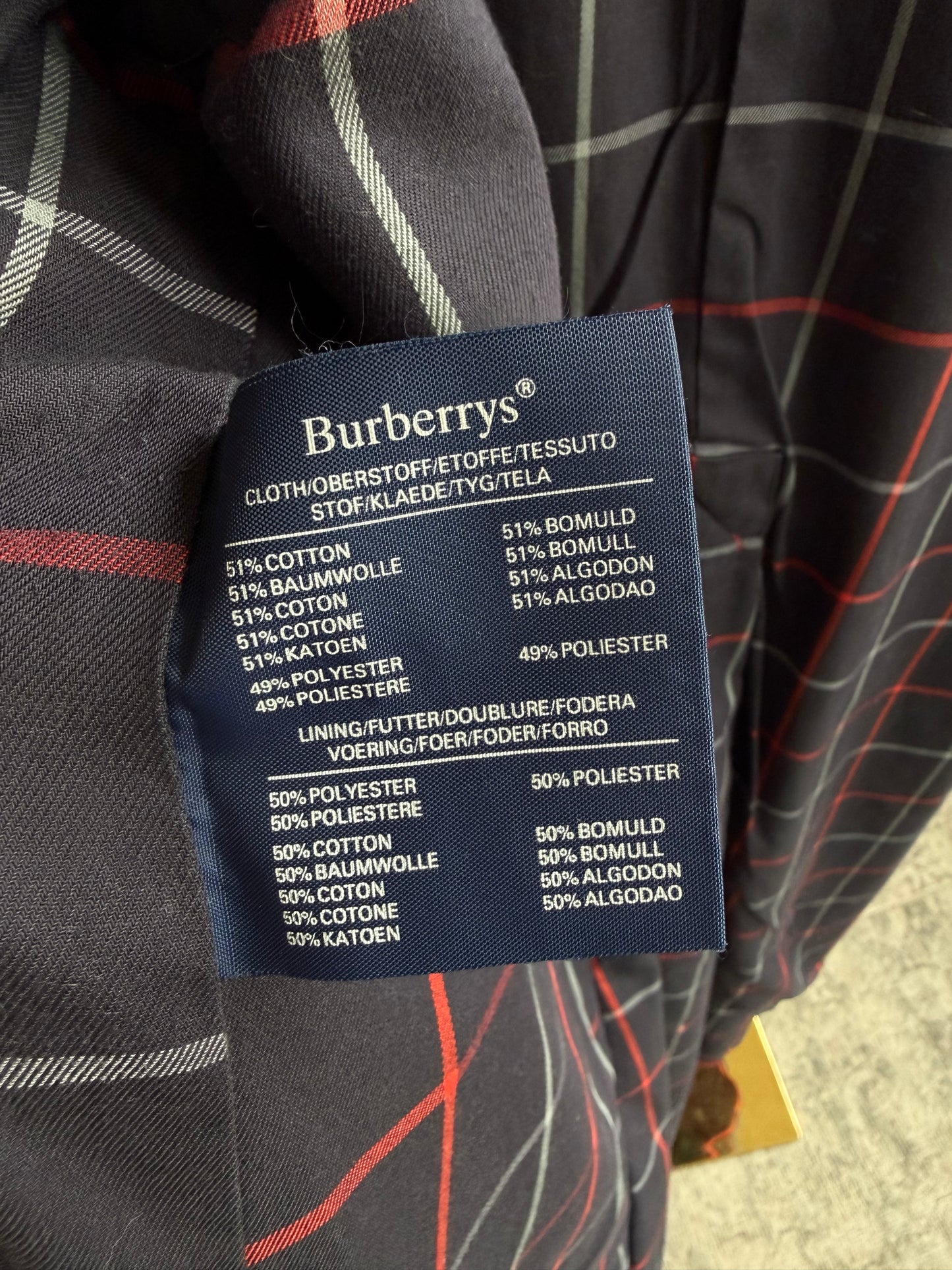 Vintage Burberry red trench. Made in England. Sourced in Paris