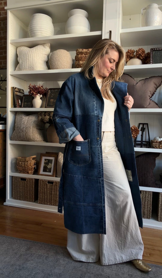 #6 Reworked denim trench. Size M