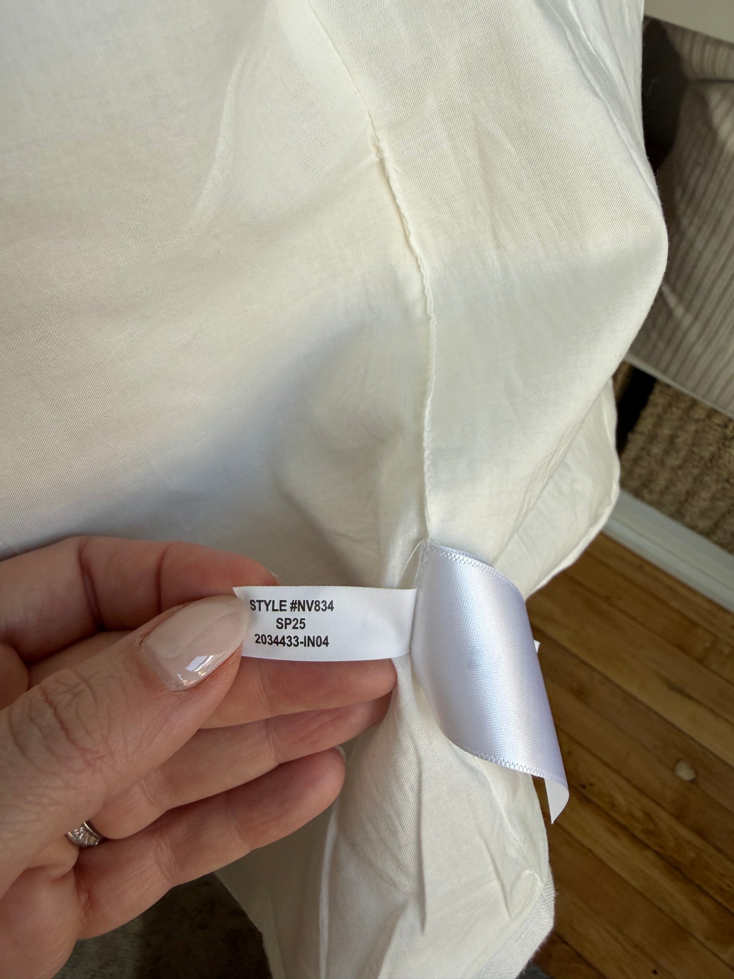 Madewell white linen vest. Size 8. NWT