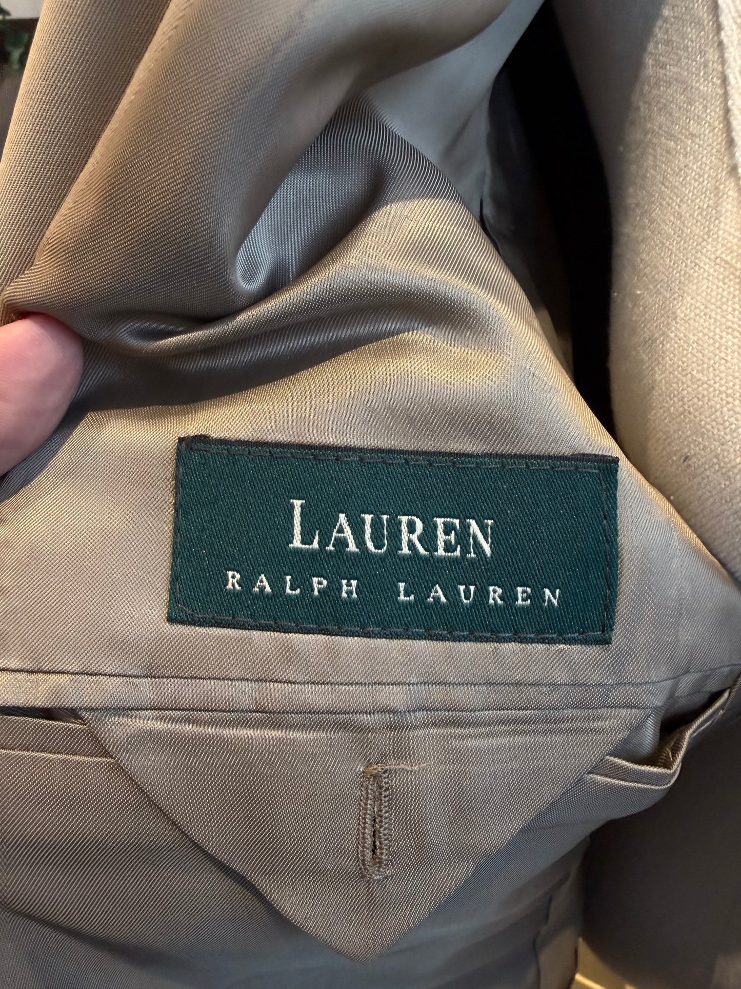 90s Lauren Ralph Lauren light weight wool blazer. Made in Canada