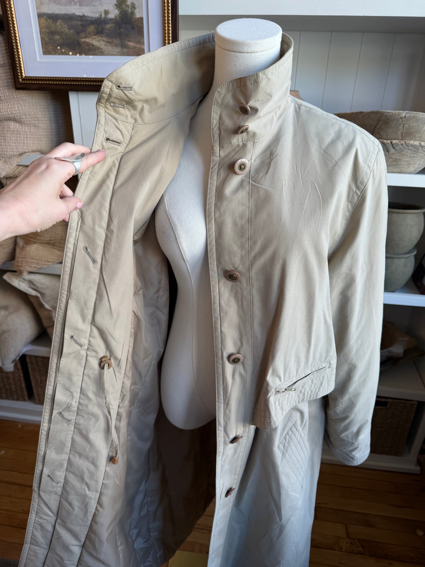 Vintage cinched trench #4