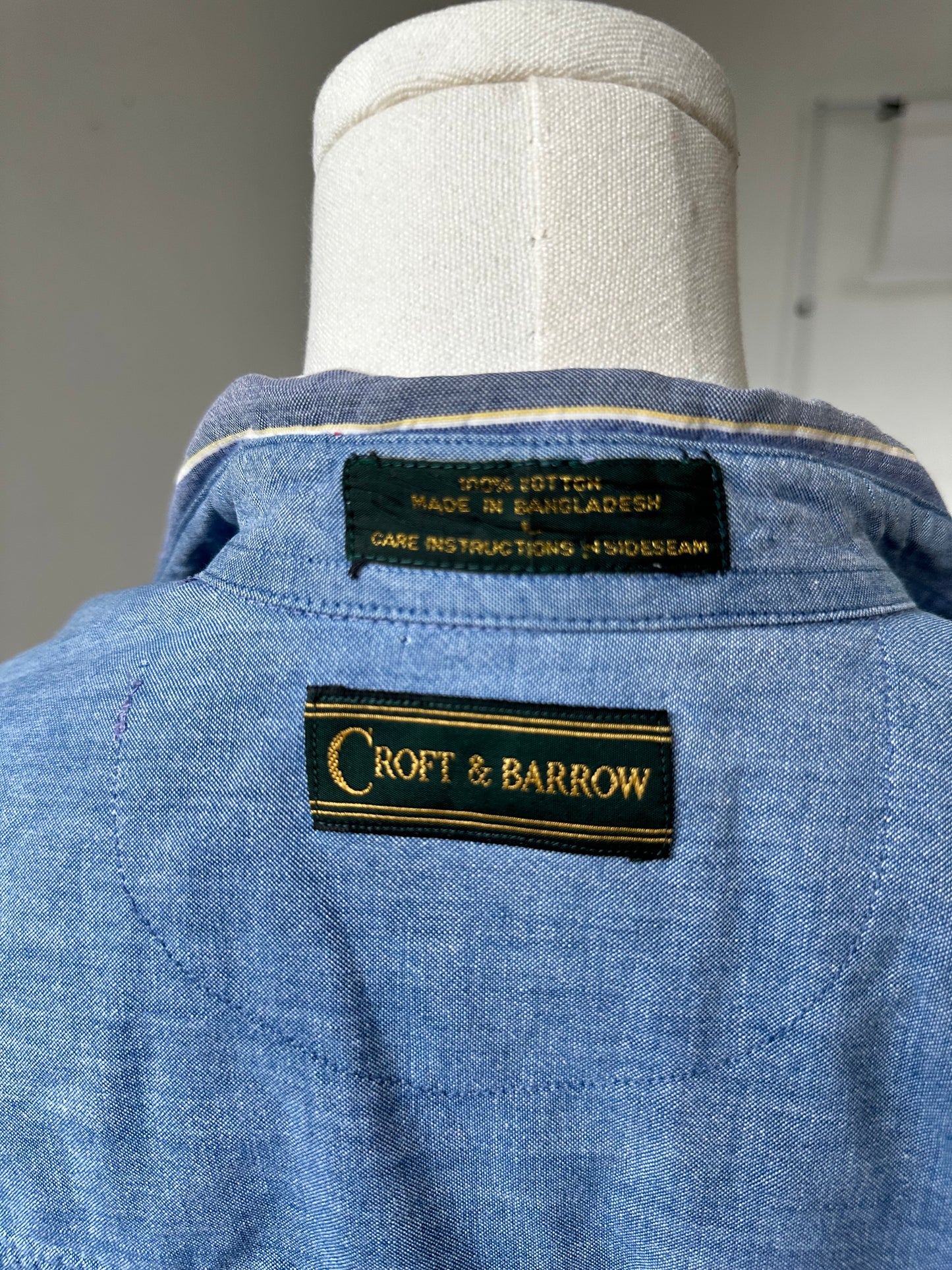 90s Croft & Barrow striped brushed cotton button down
