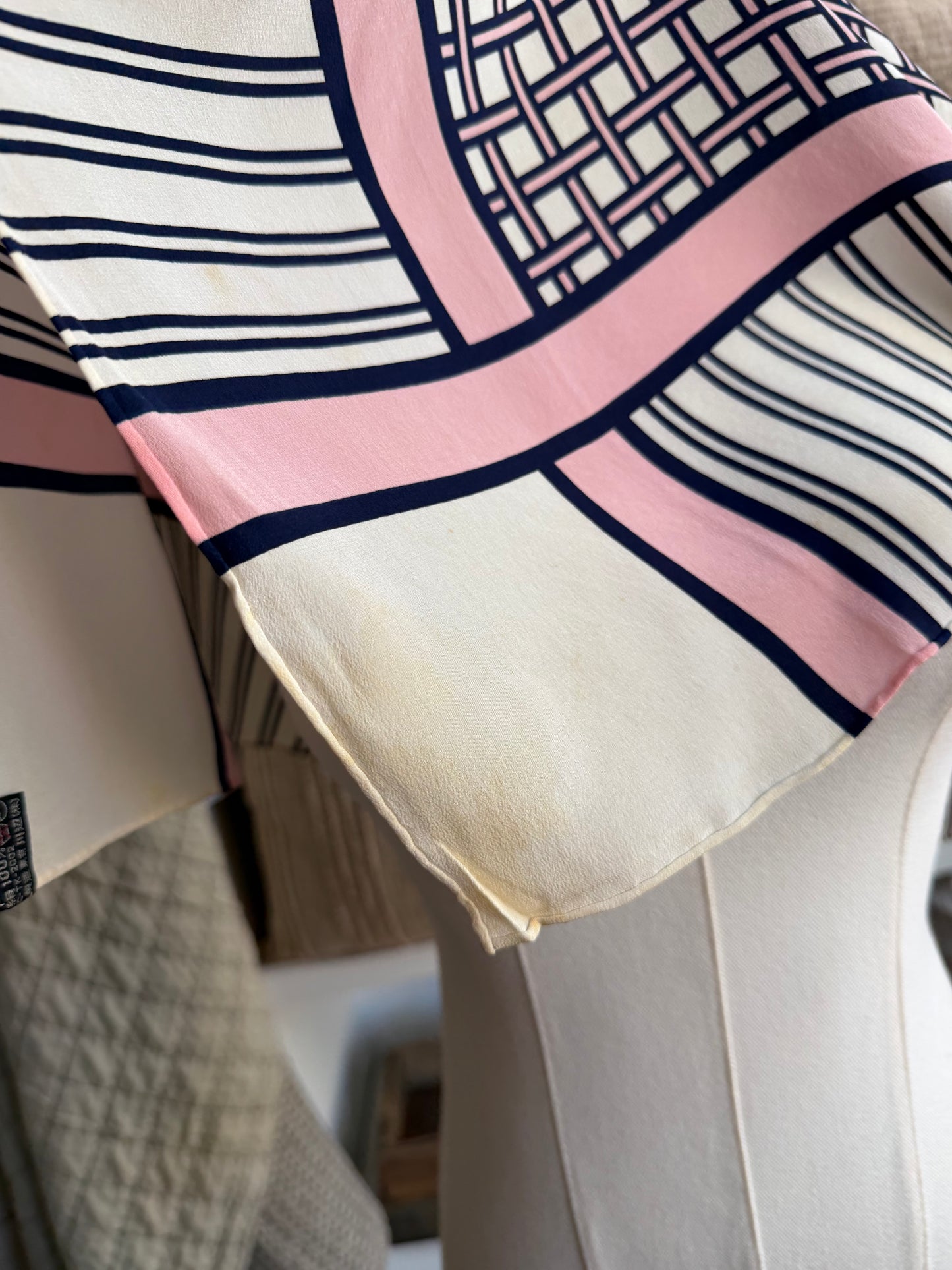 #9 Vintage Yves Saint Laurent silk scarf