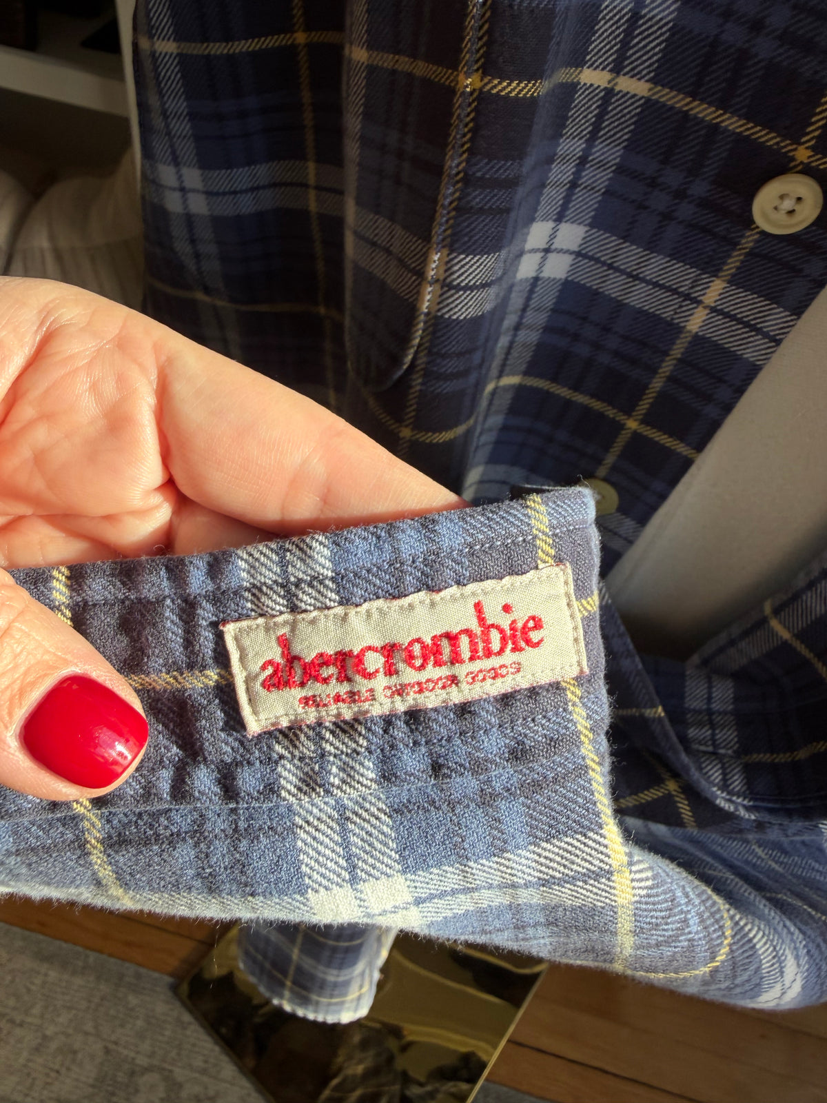 80s Abercrombie plaid button down