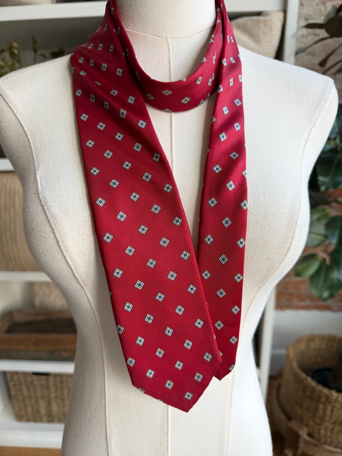 80s Christian Dior silk tie