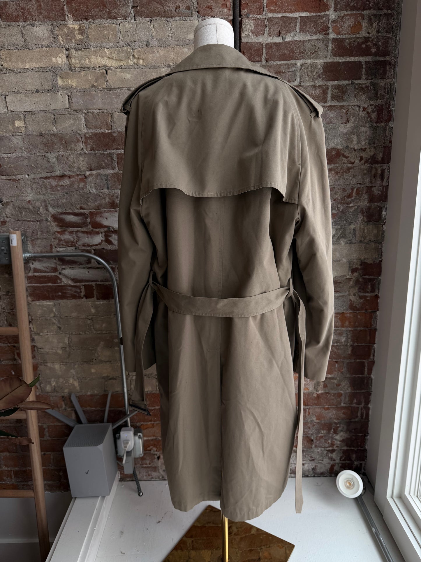 80s/90s Royal Castle short trench with zip out faux fur lining