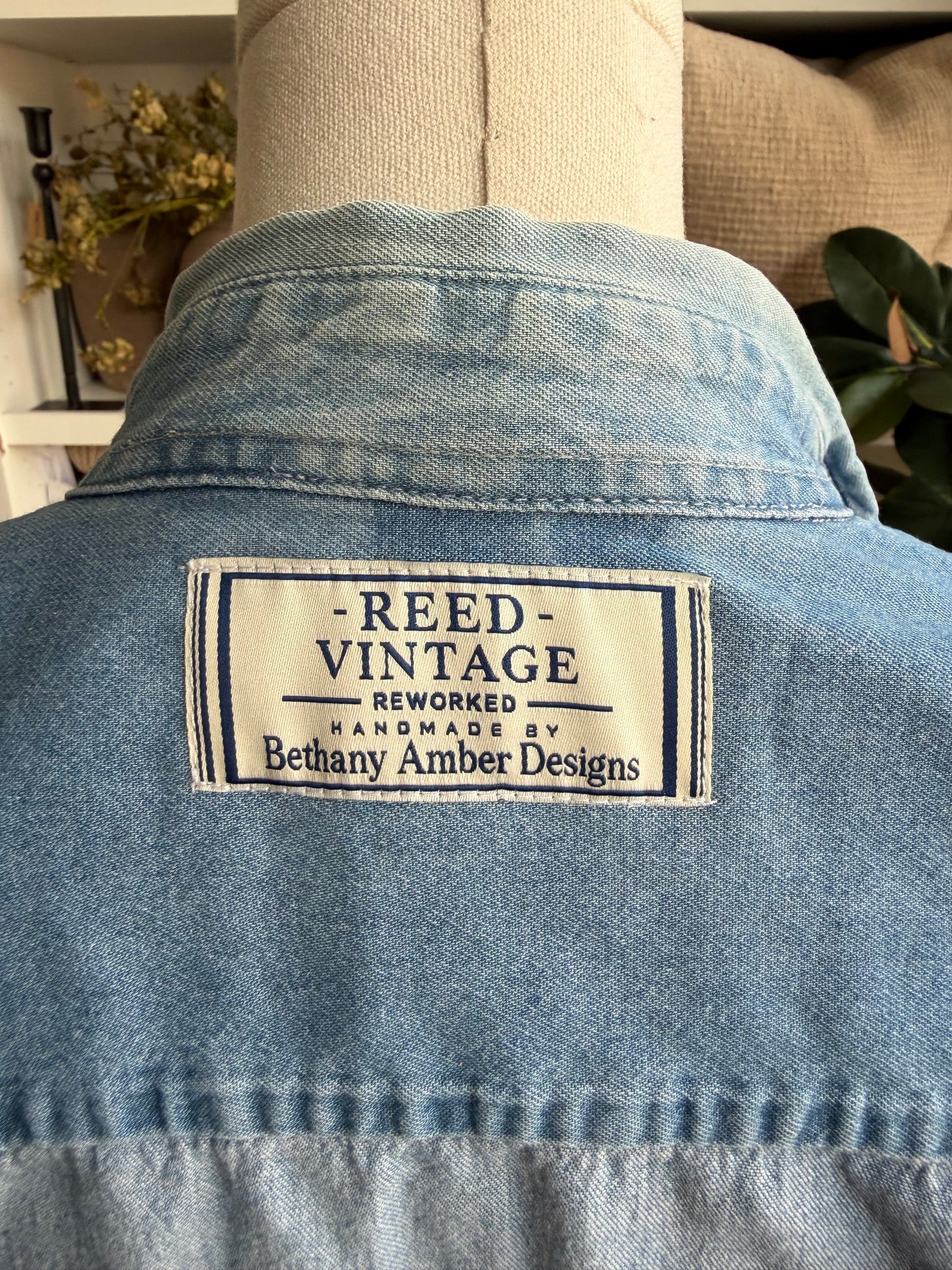 #2 Denim Reworked Button Down