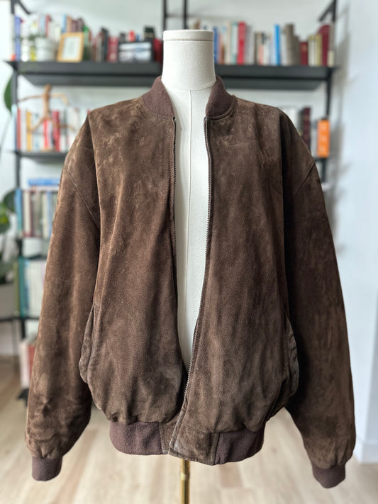 80s Reed Sportwear suede bomber