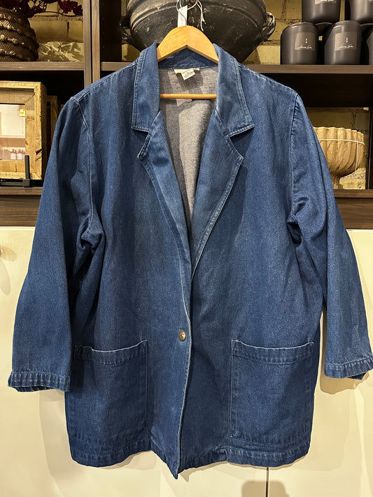 Vintage Hunter’s Run denim blazer