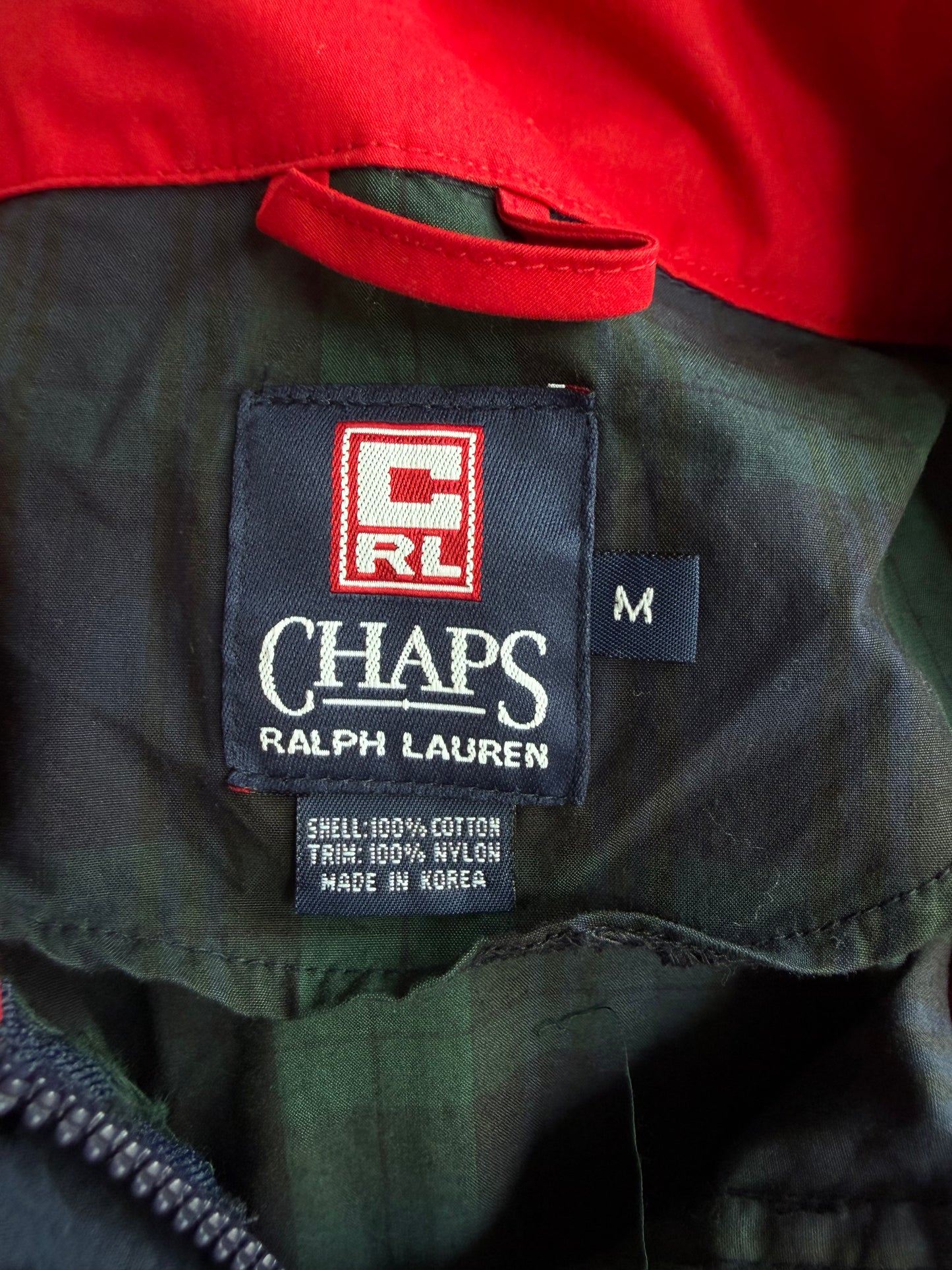 90s Chaps Ralph Lauren Anorak windbreaker. Fits S-L