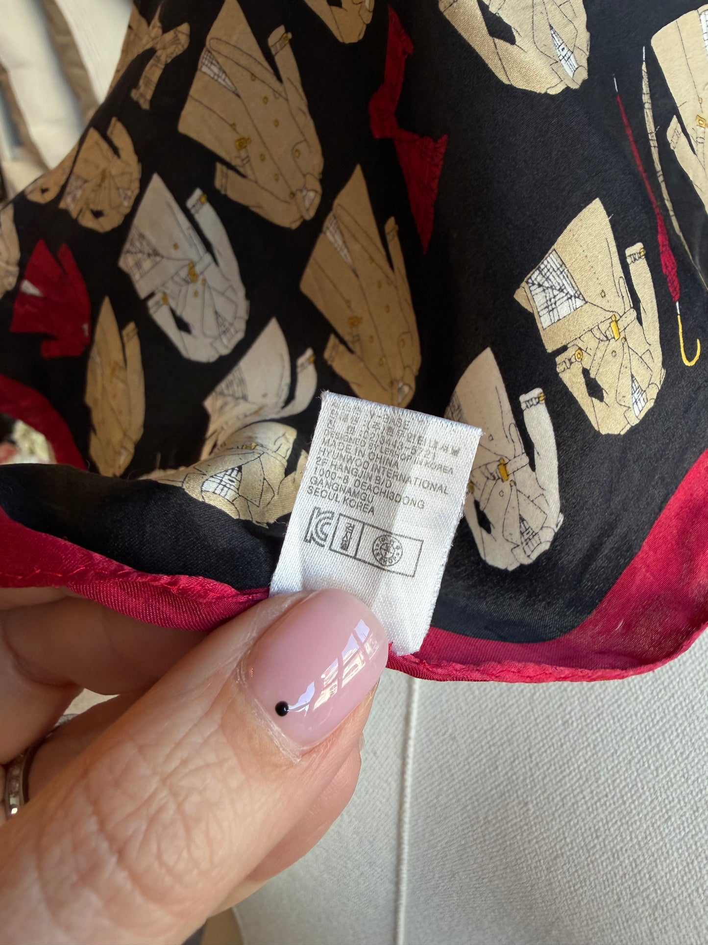 Paris vintage silk scarf #1