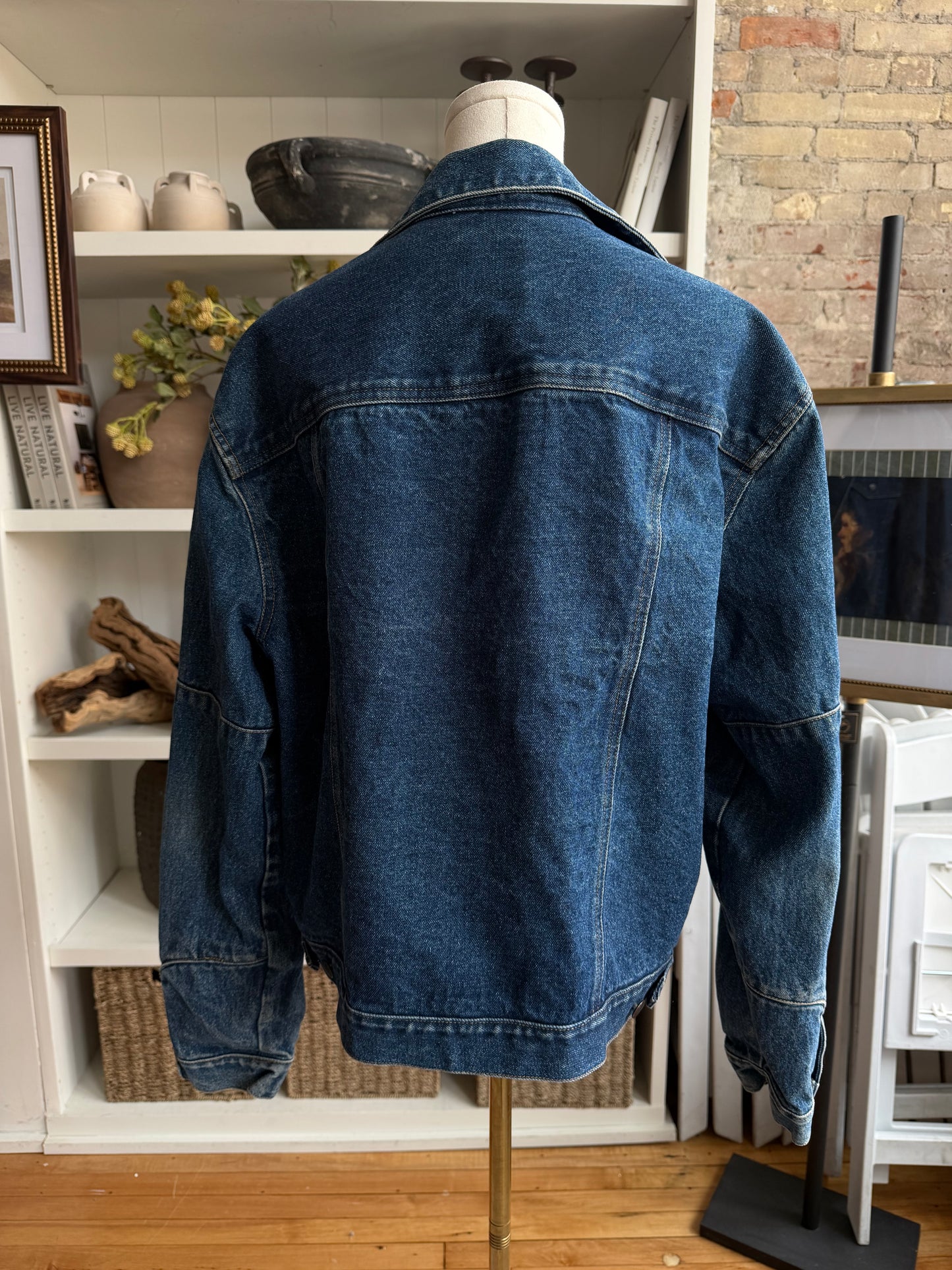 80s Calvin Klein classic denim jacket. Hong Kong