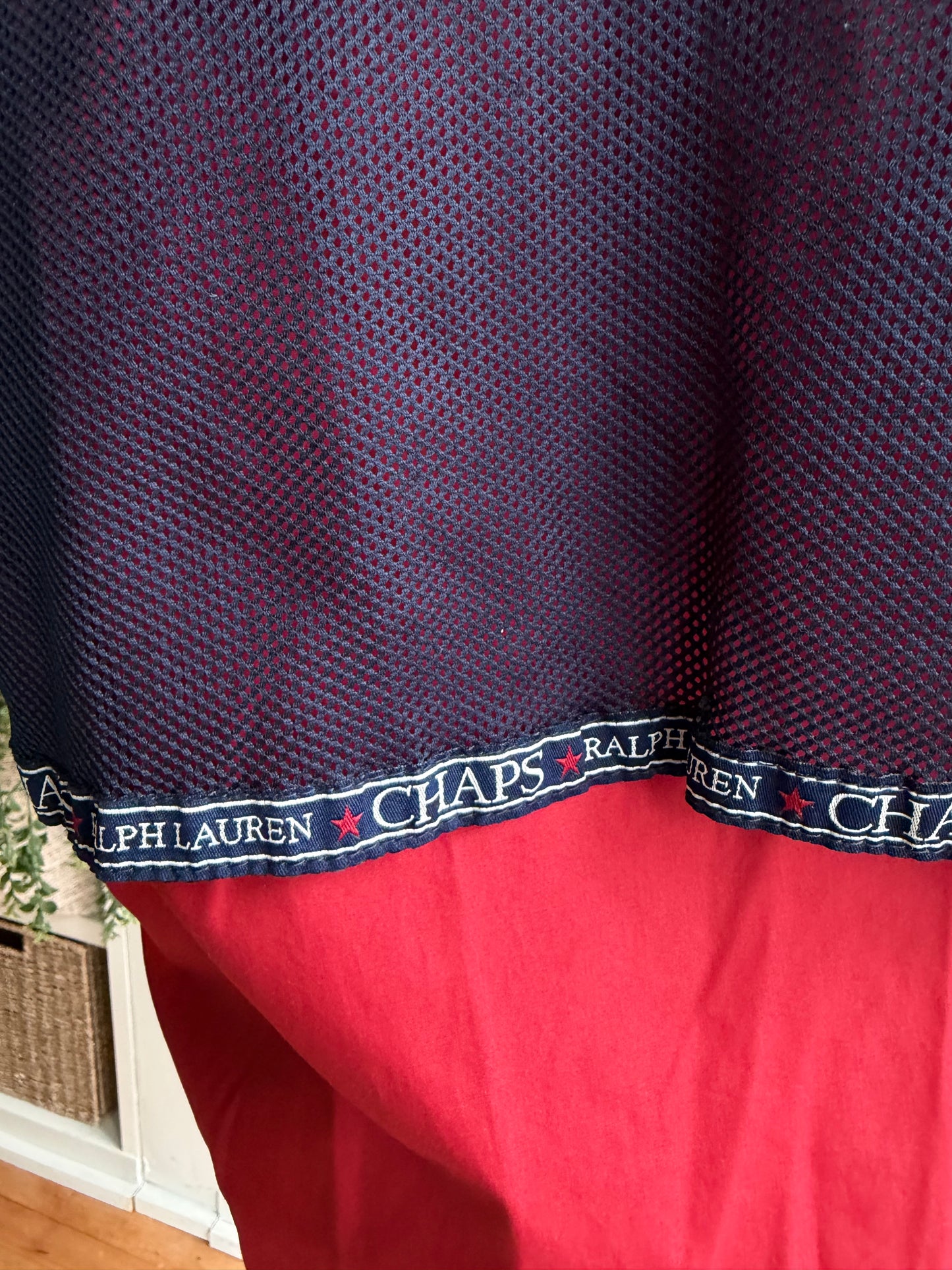 90s Chaps Ralph Lauren red windbreaker. Made in Russia