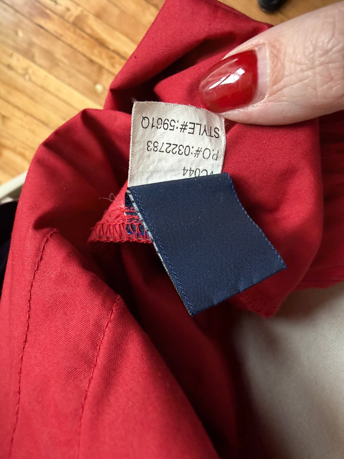 90s Chaps Ralph Lauren red windbreaker. Made in Russia