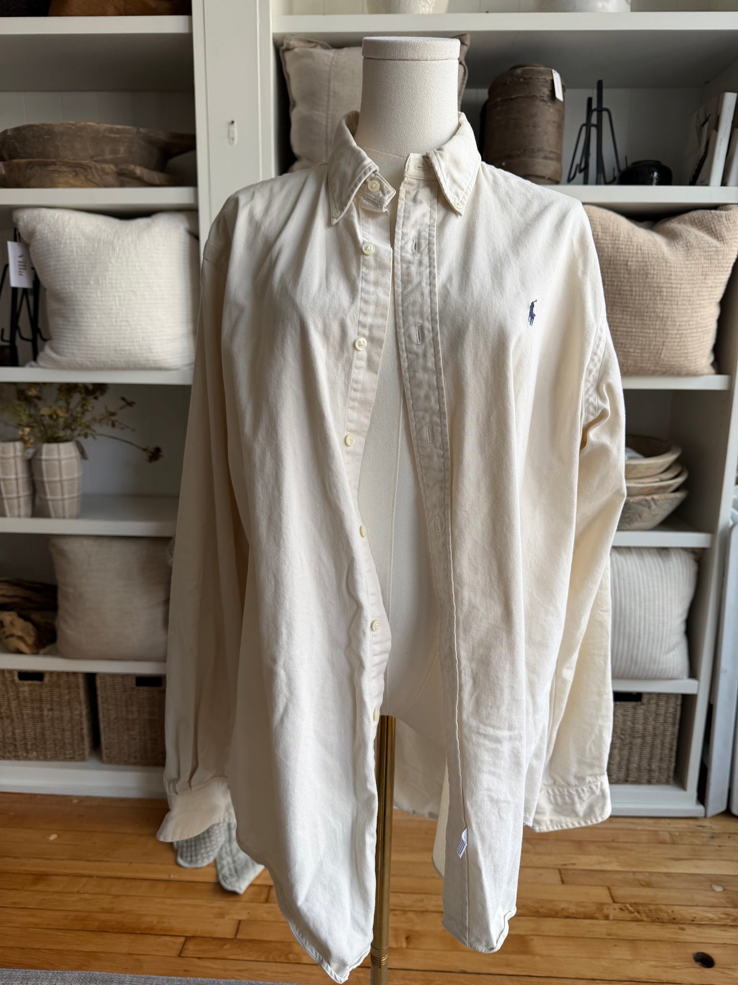 90s Ralph Lauren cream button down