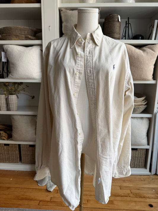 90s Ralph Lauren cream button down