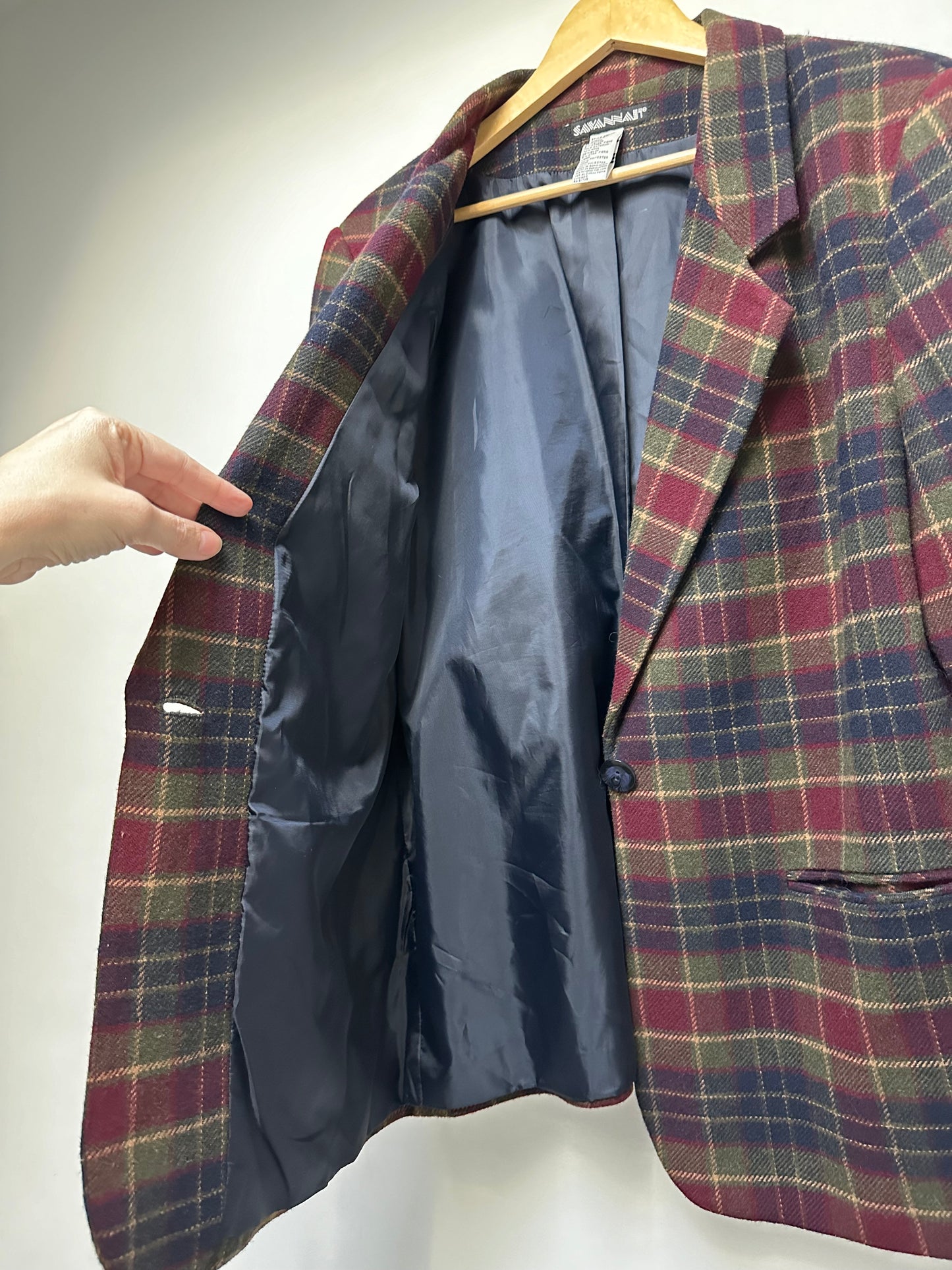 Vintage Sag Harbor plaid blazer