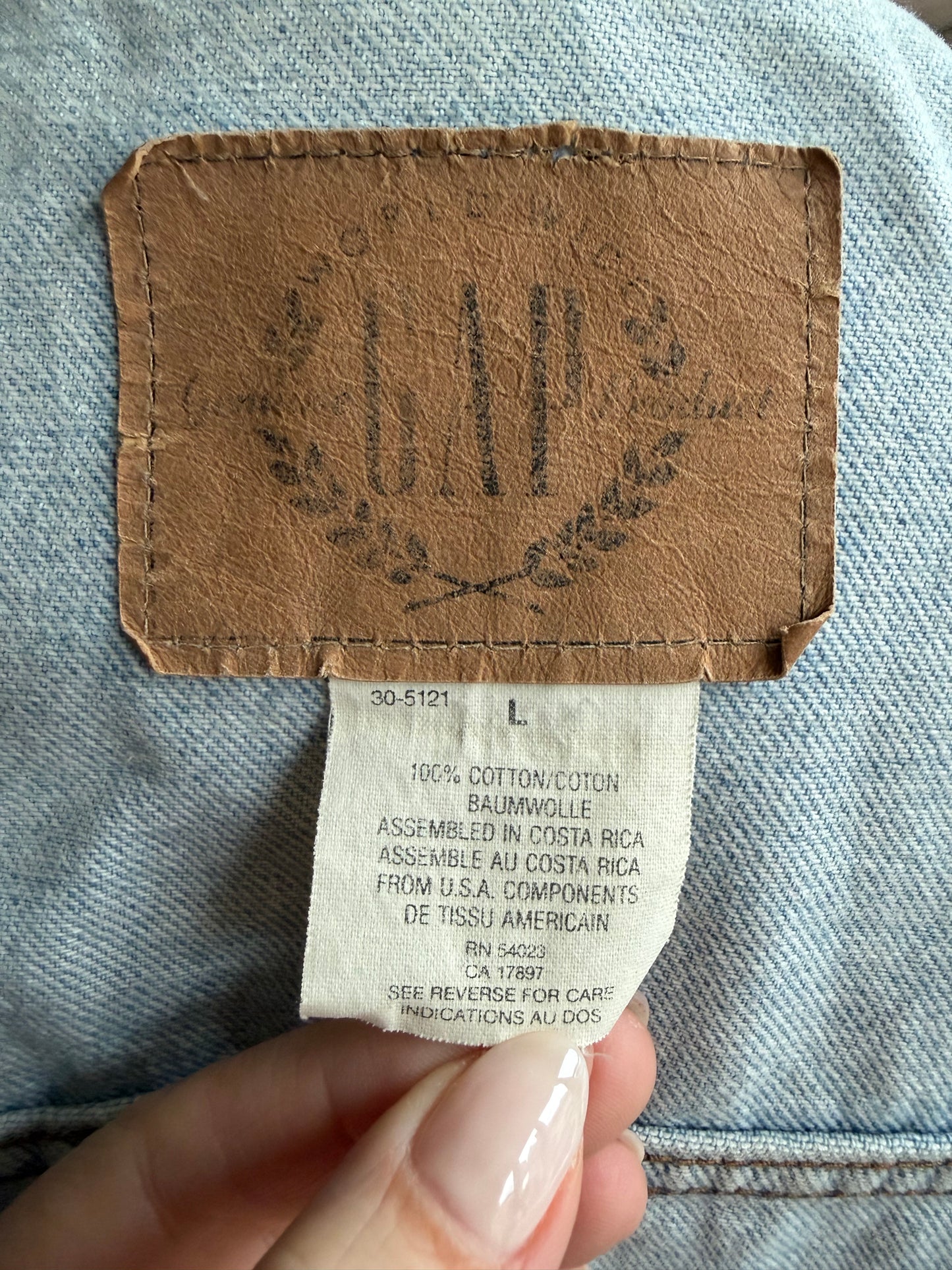 90s Gap light wash denim jacket