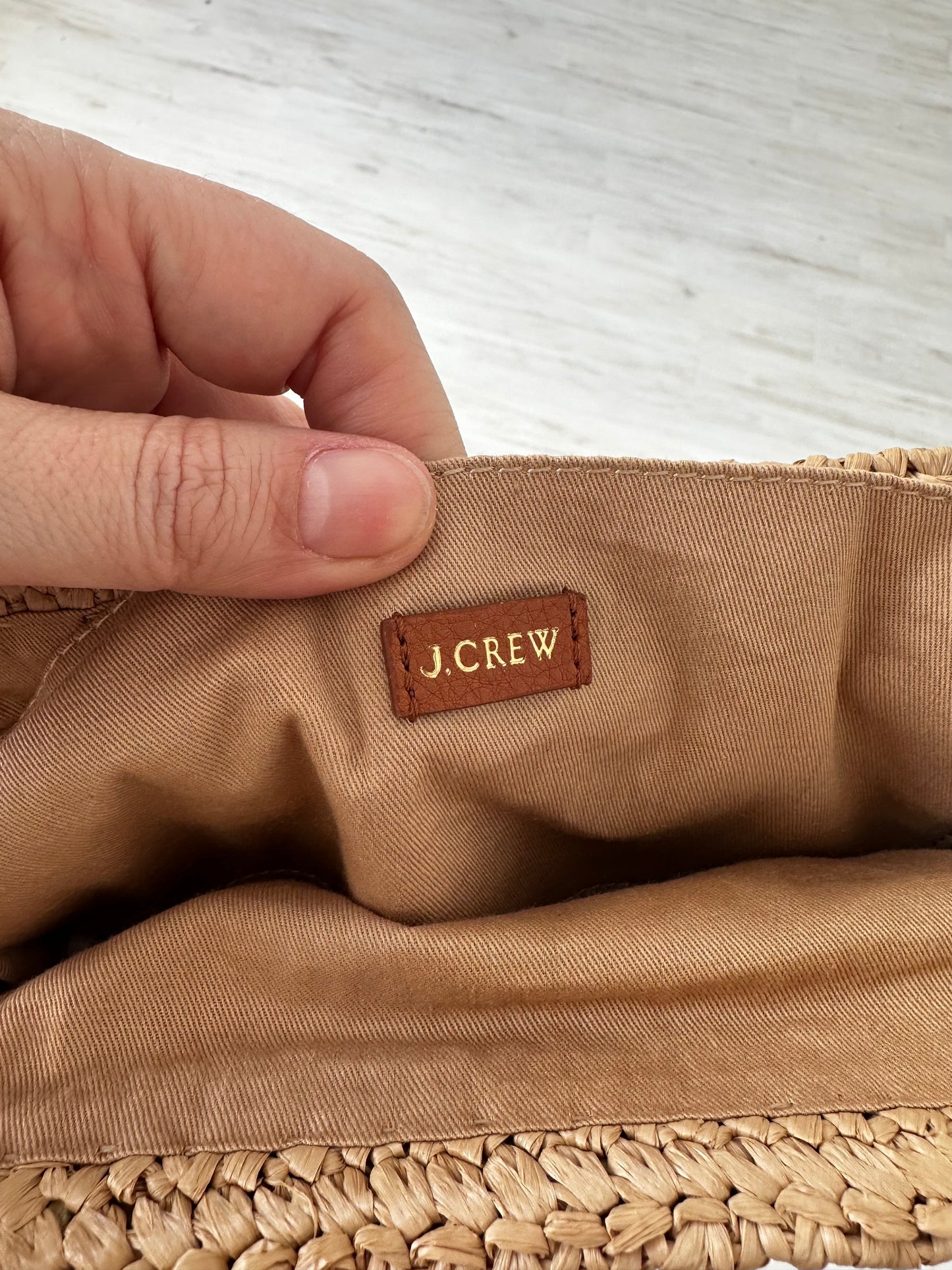 JCrew Portofino handknotted clutch