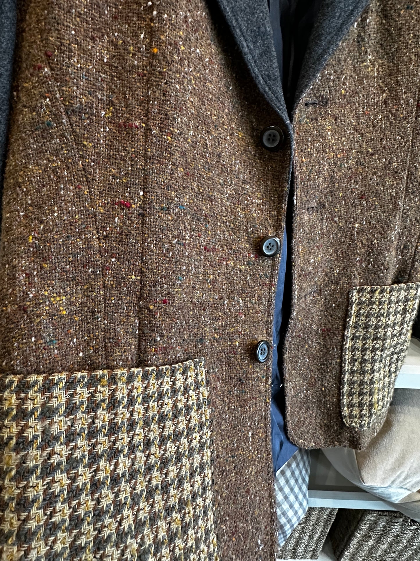 Vintage Lizwear wool patchwork blazer