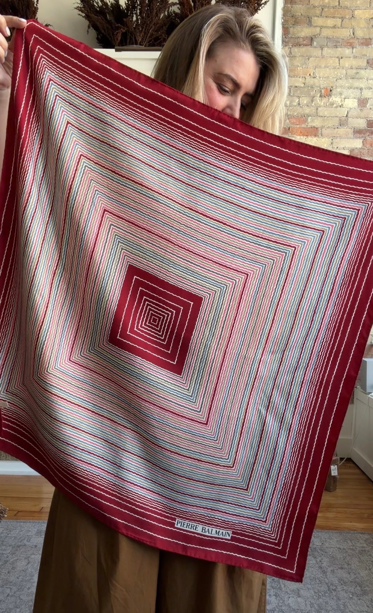 #5 Vintage Pierre Balmain silk scarf