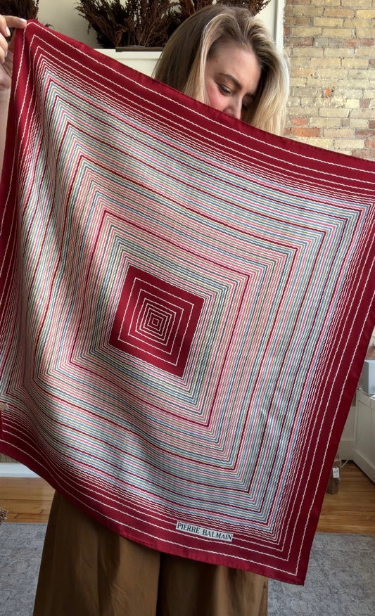 #5 Vintage Pierre Balmain silk scarf