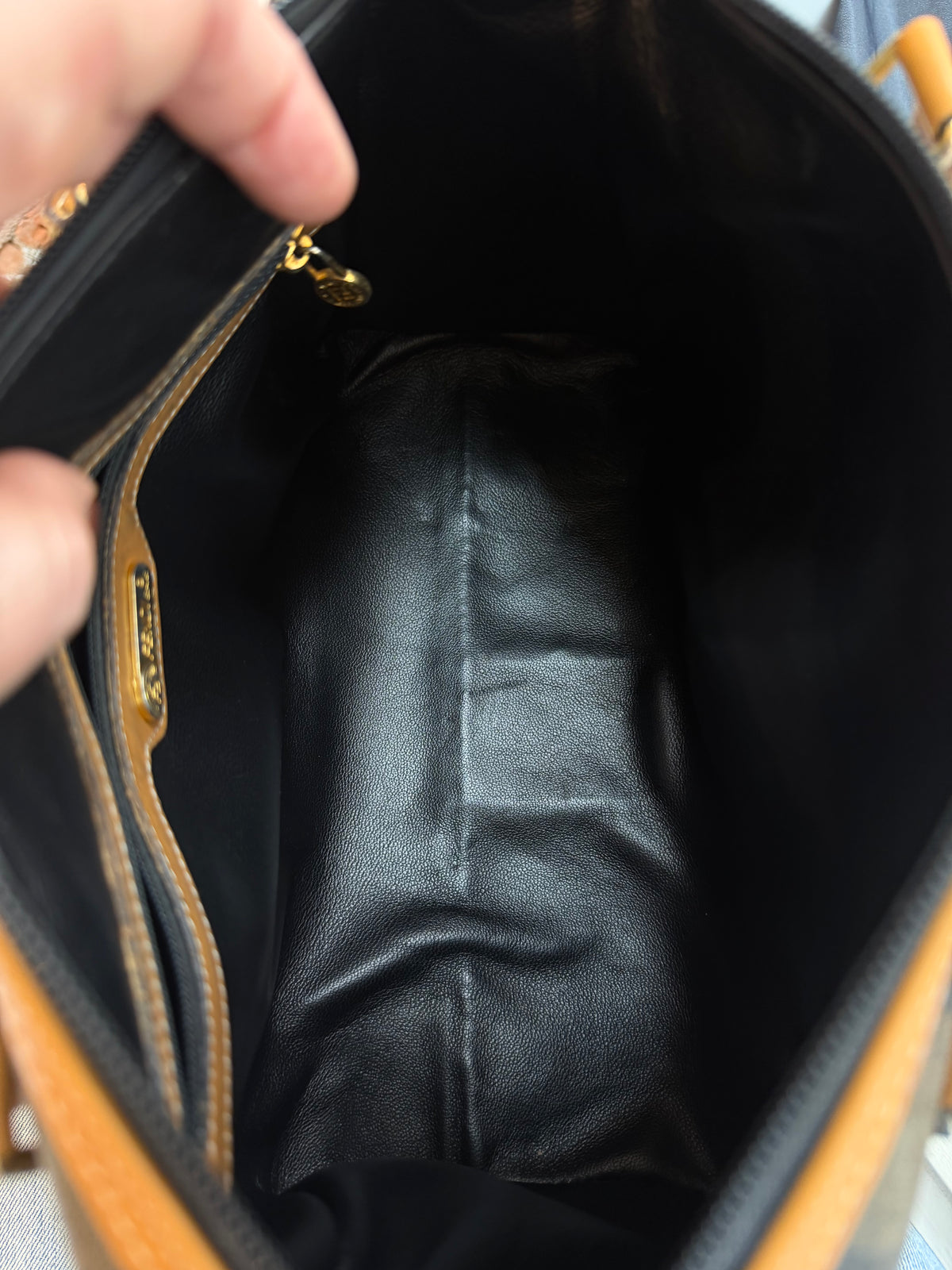 80s Fendi Pequin Boston bag with original duster bag and gift bag