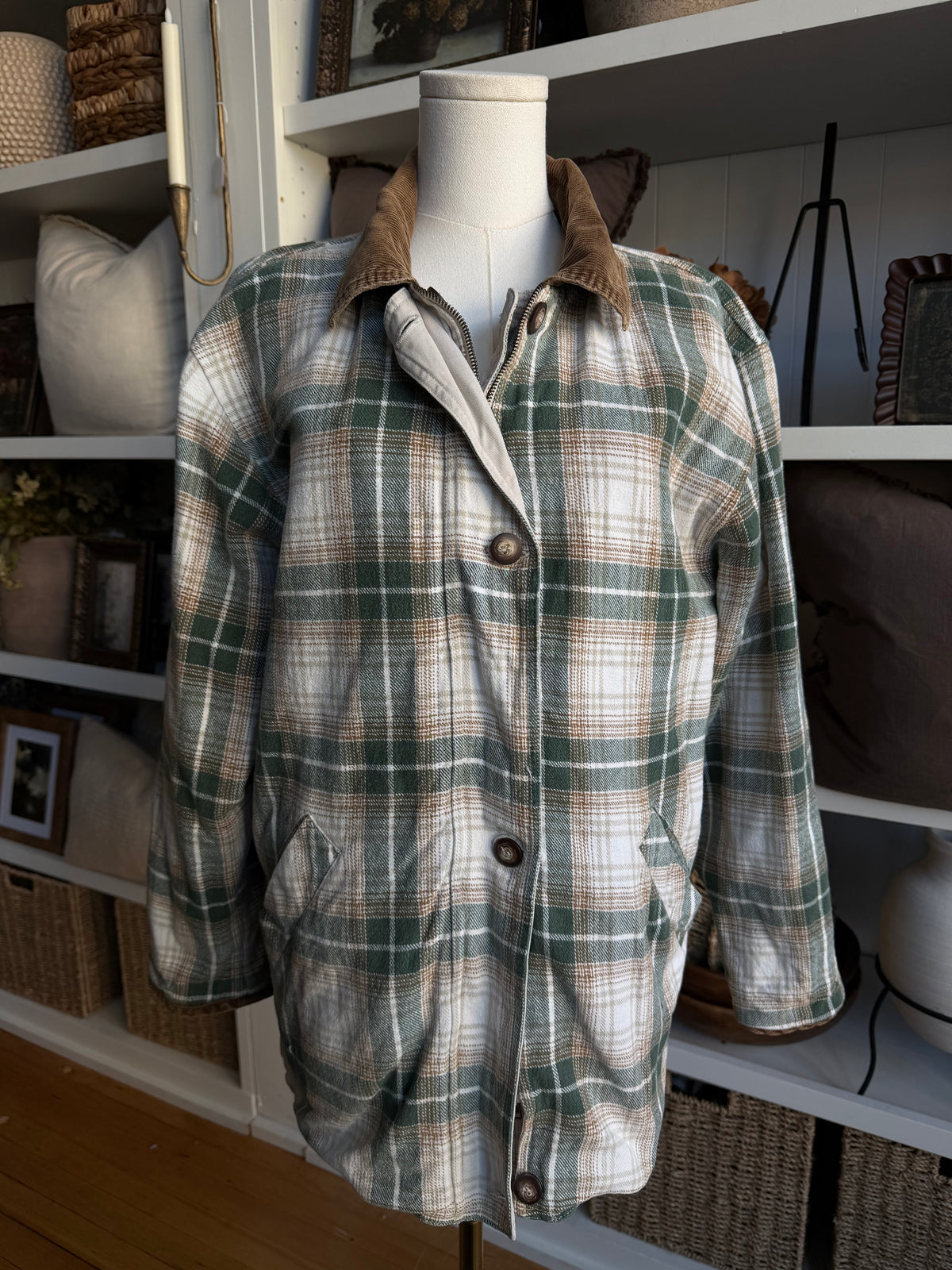 90s Brandon Thomas reversible chore coat. Fits XS-M petite