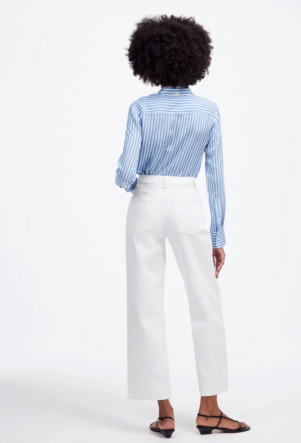 Madewell perfect vintage wide leg crop jeans in tile white NWT