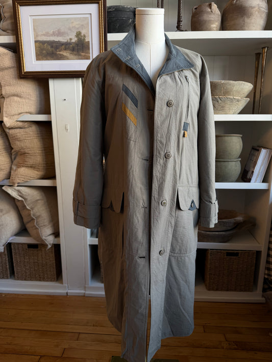 Vintage green insulated trench #9